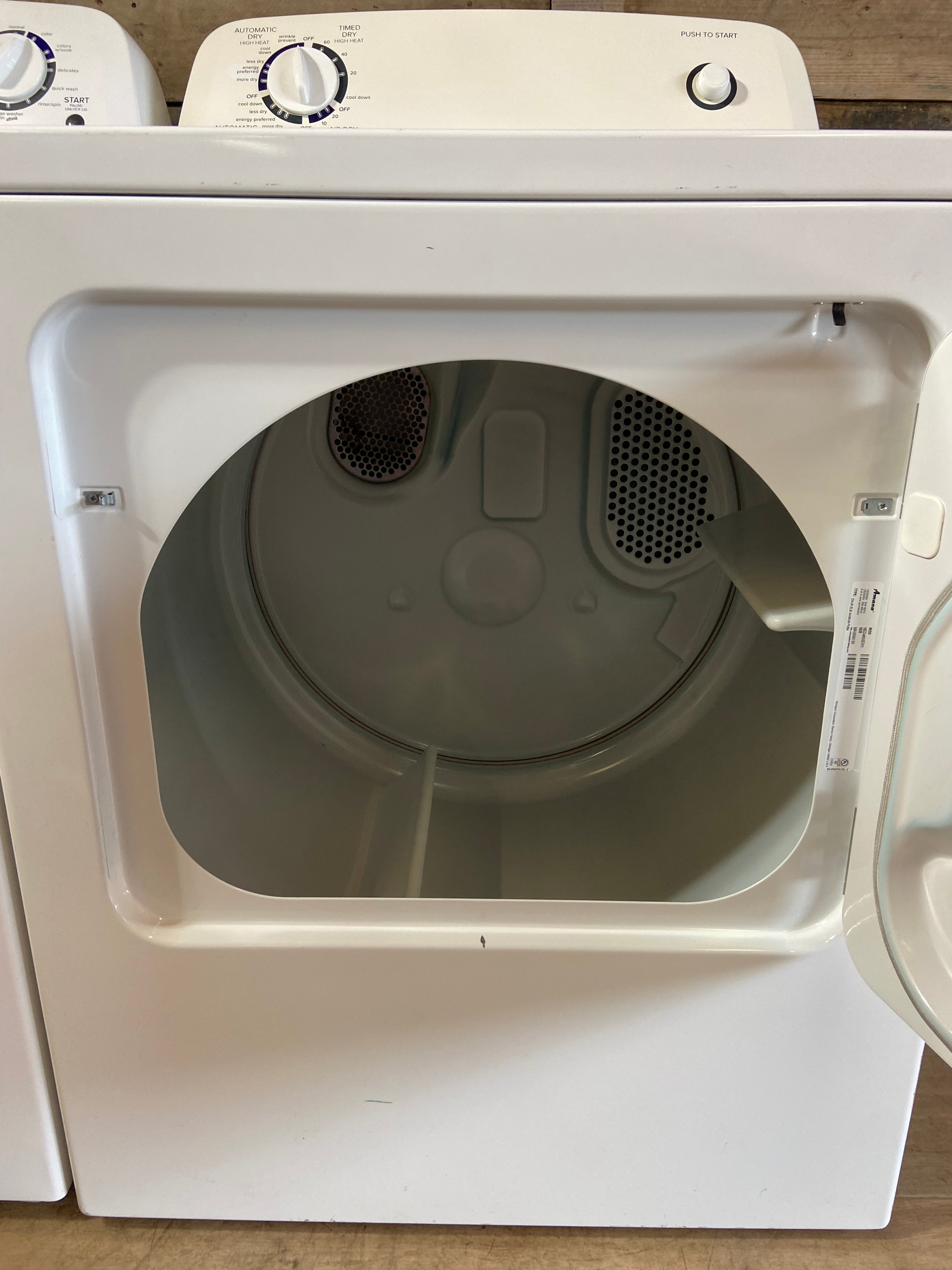 Amana Large Capacity Stainless Steel Tub Washer & Dryer Set
