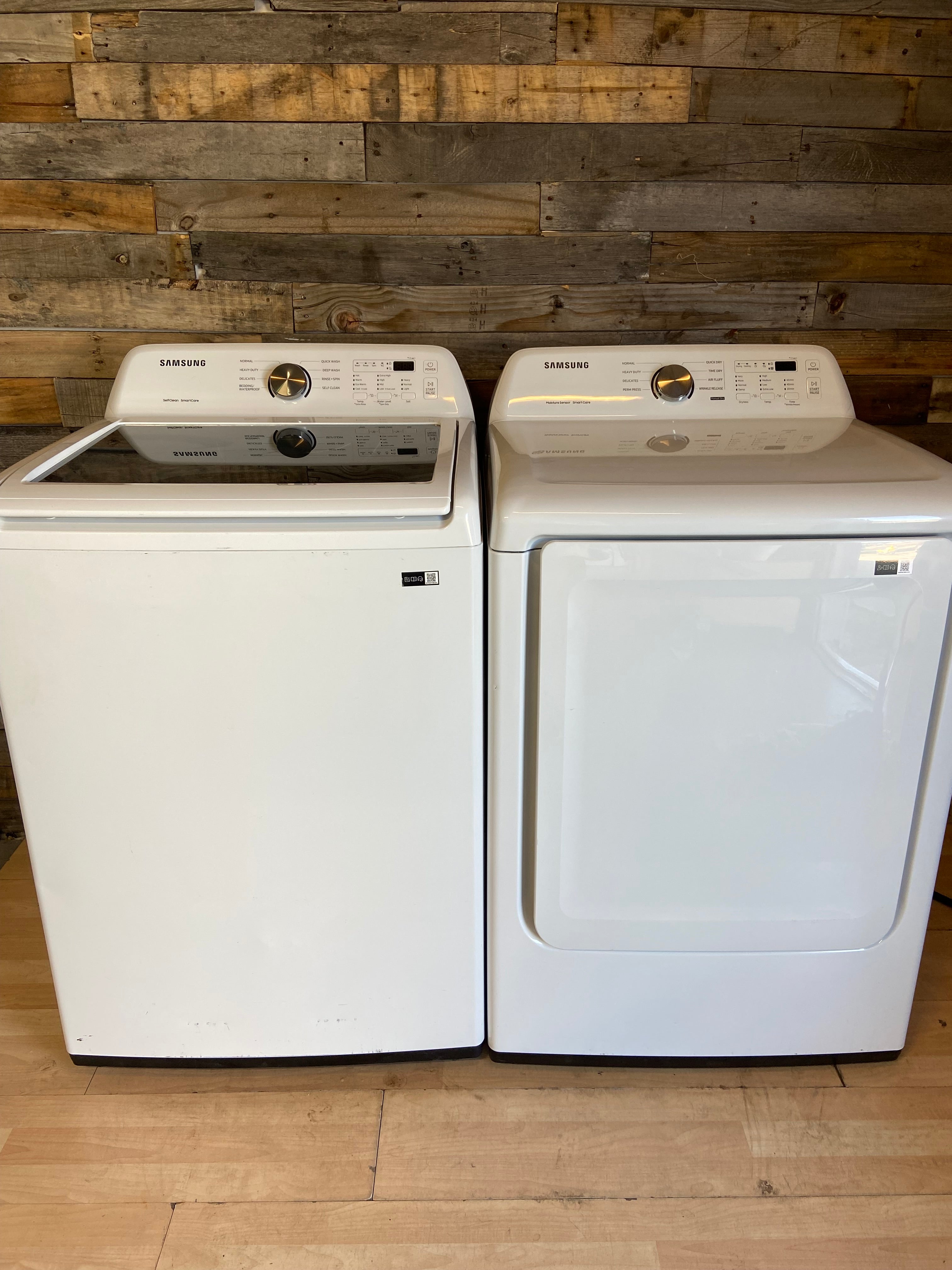 Samsung White Top Load Set