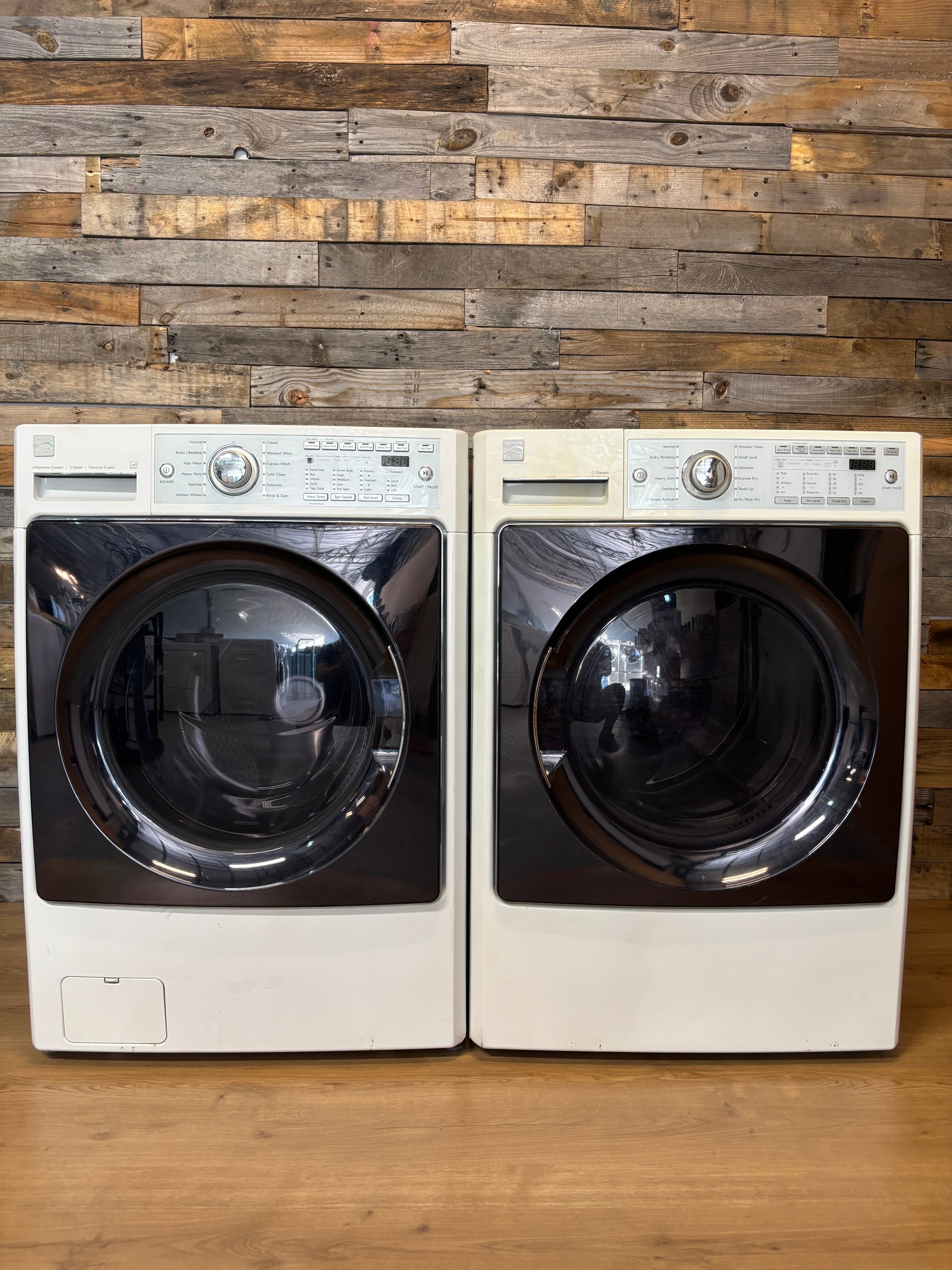 Kenmore Elite White Front load Set