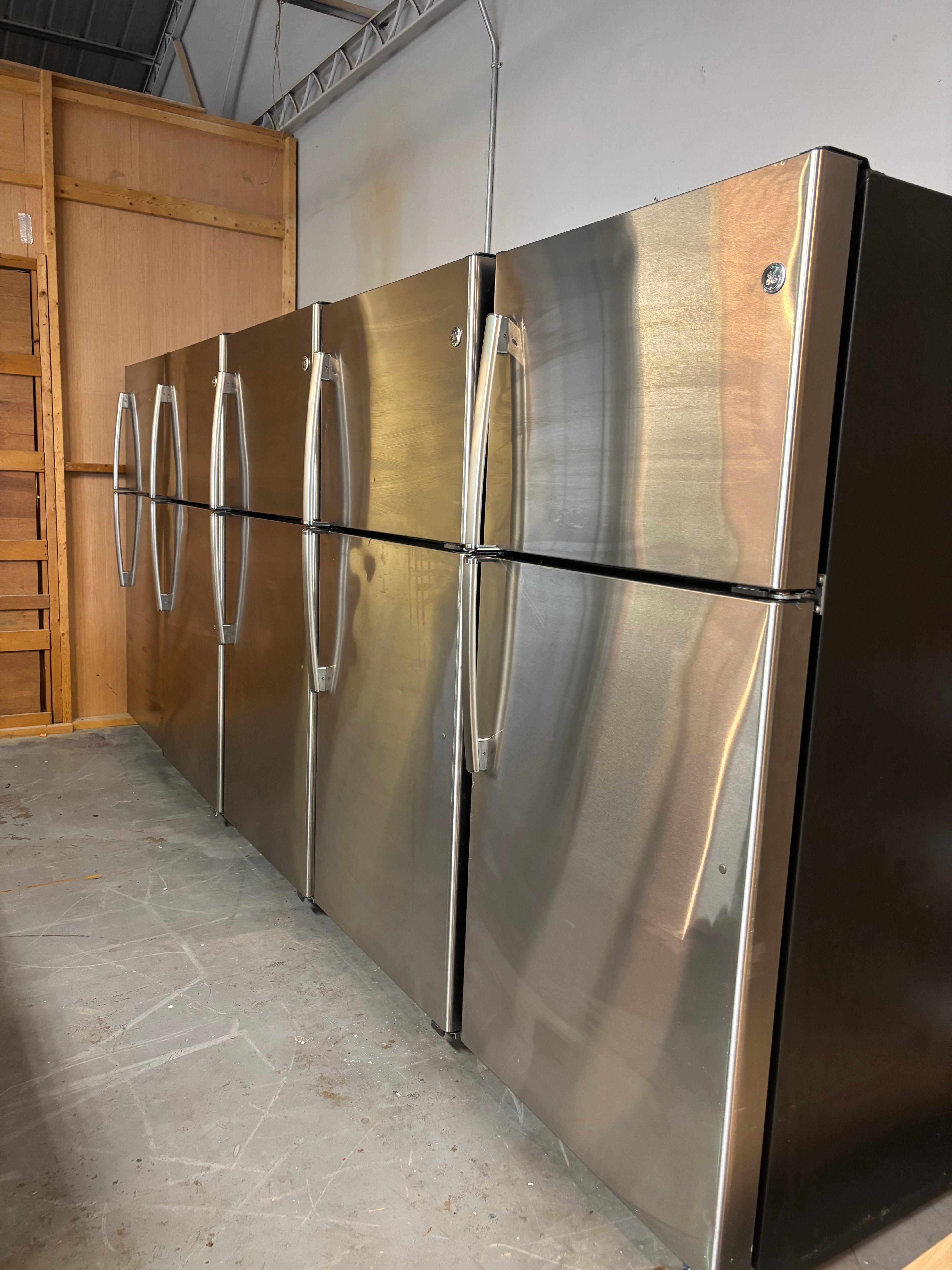 GE Stainless Top Bottom Fridge