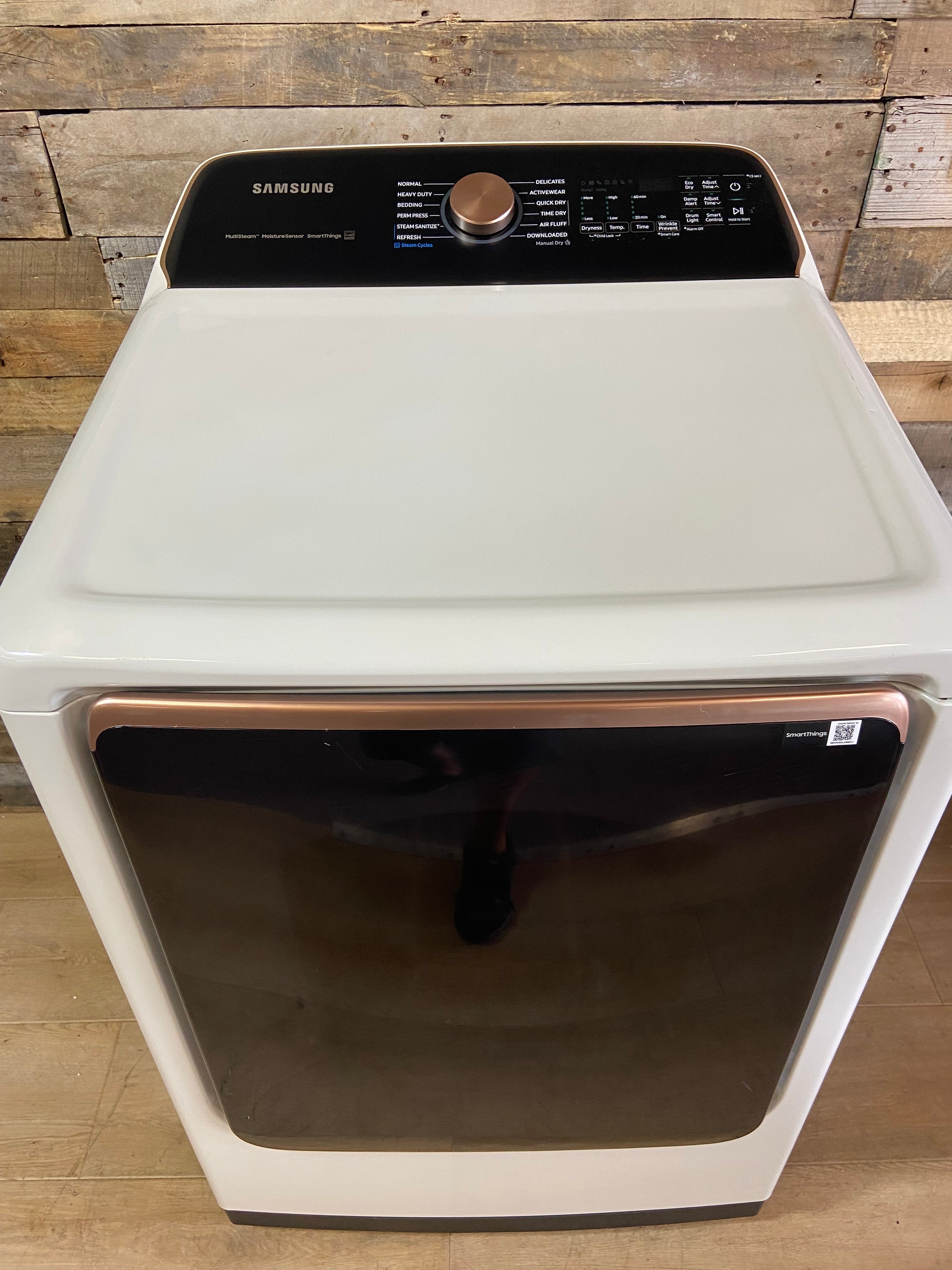 Samsung 7.4-cu ft Vented Electric Dryer with Steam Cycle (Ivory)