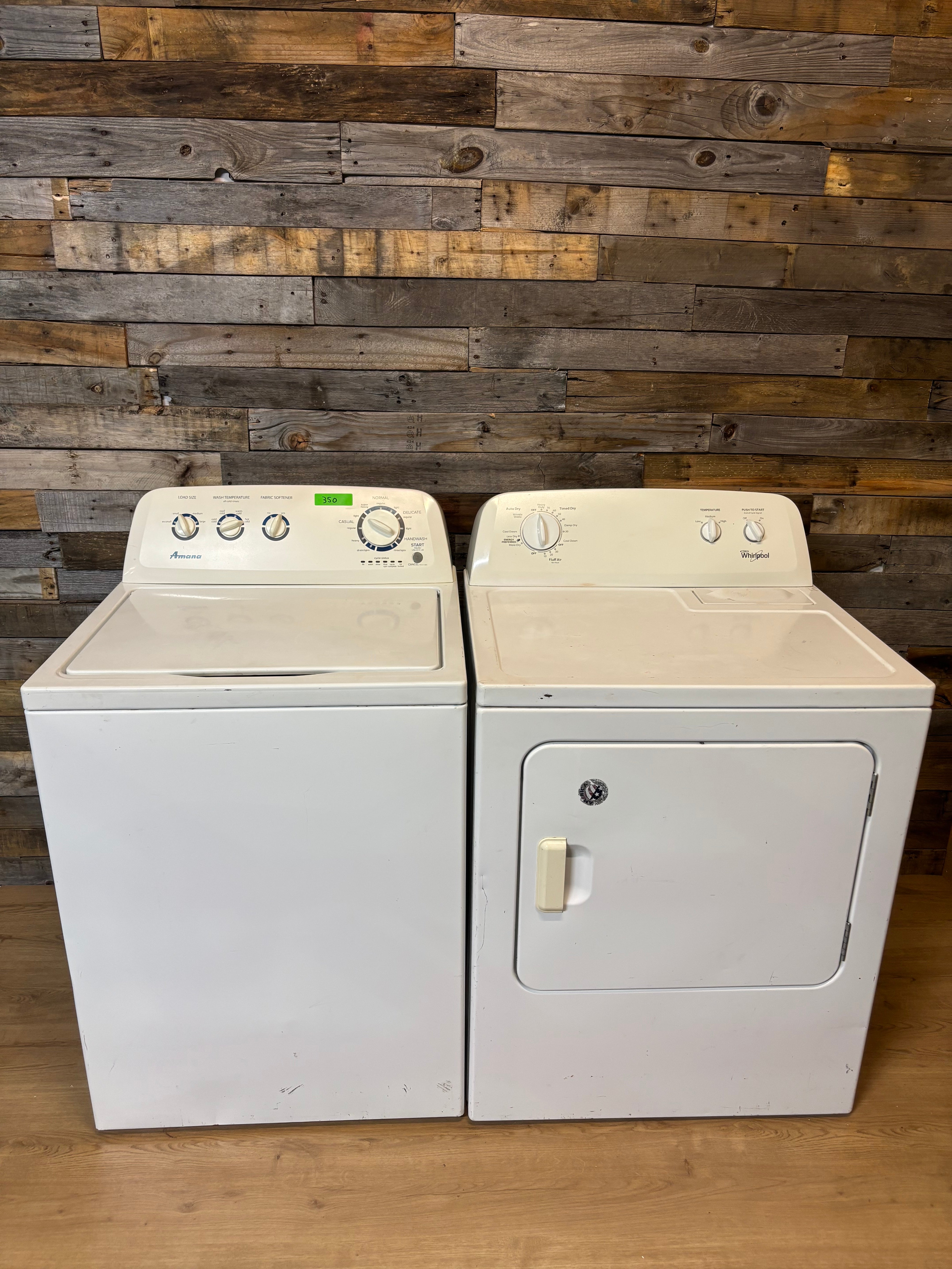 Amana Whirlpool Top Load Set