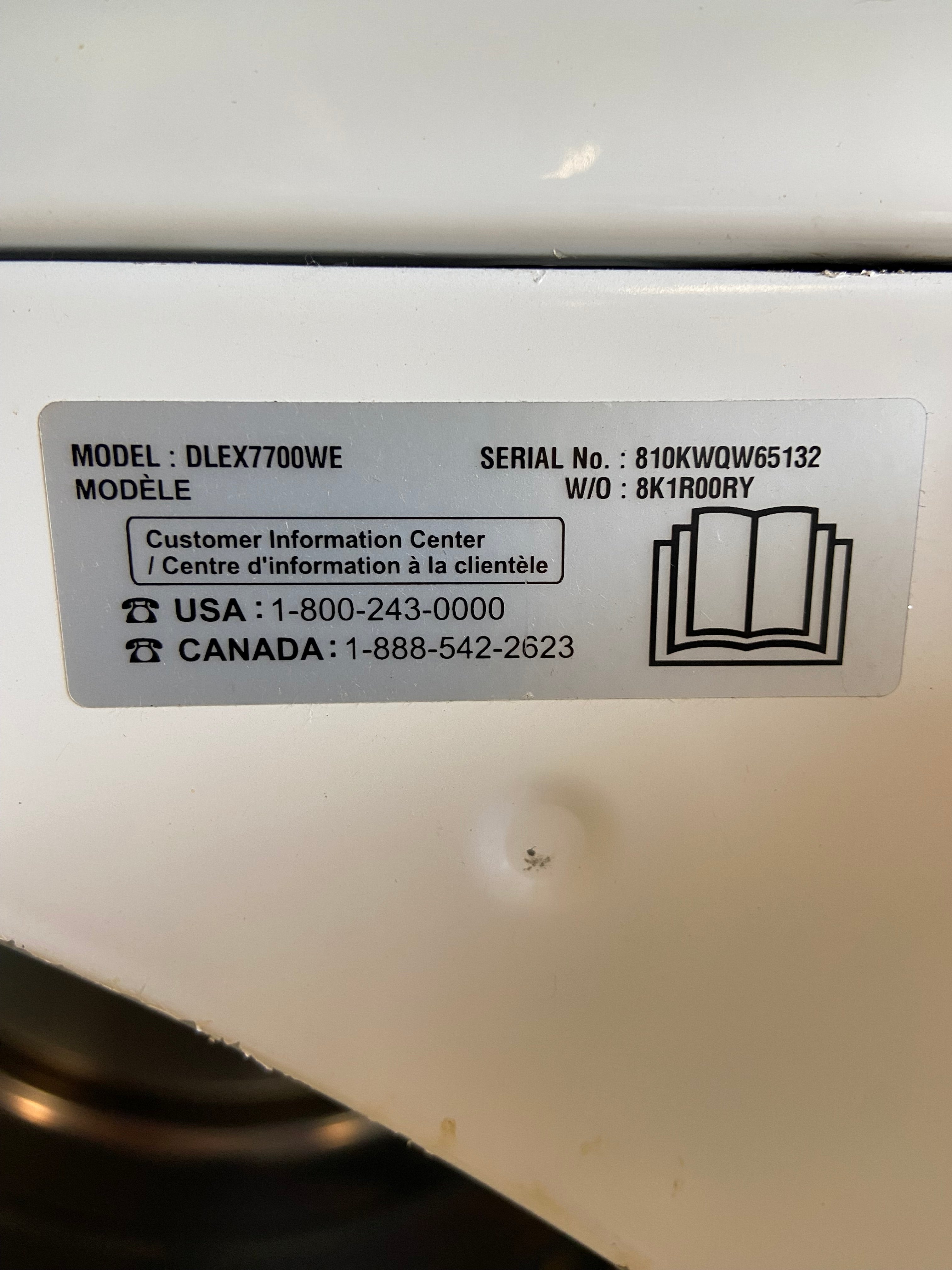 LG White Extra Large Capacity Washer & Dryer Set 5.5 Cu. Ft. Washer / 7.3 Cu. Ft. Dryer