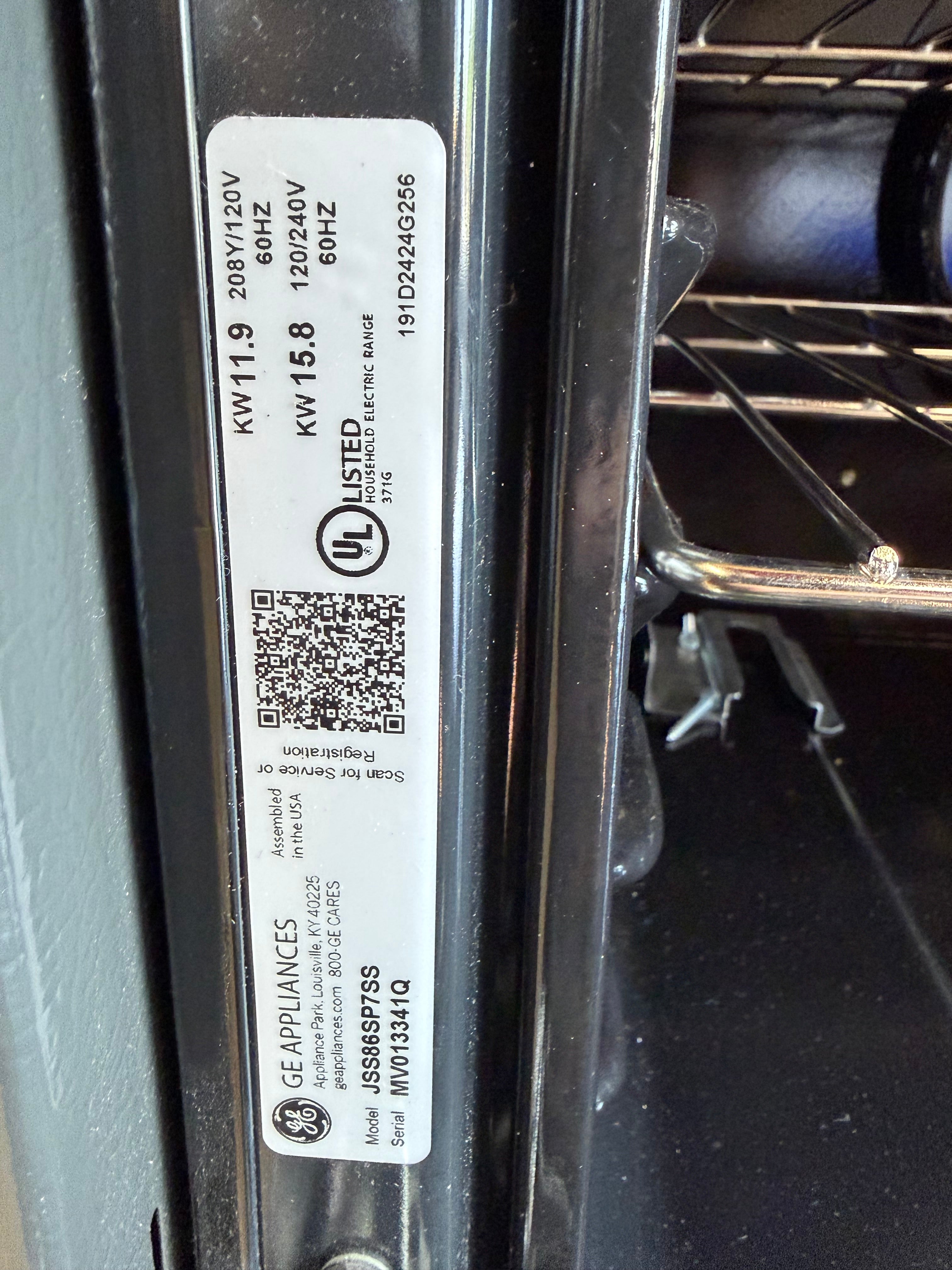 GE 30” Slide-In Electric Convection Double Oven Range (Stainless Steel)