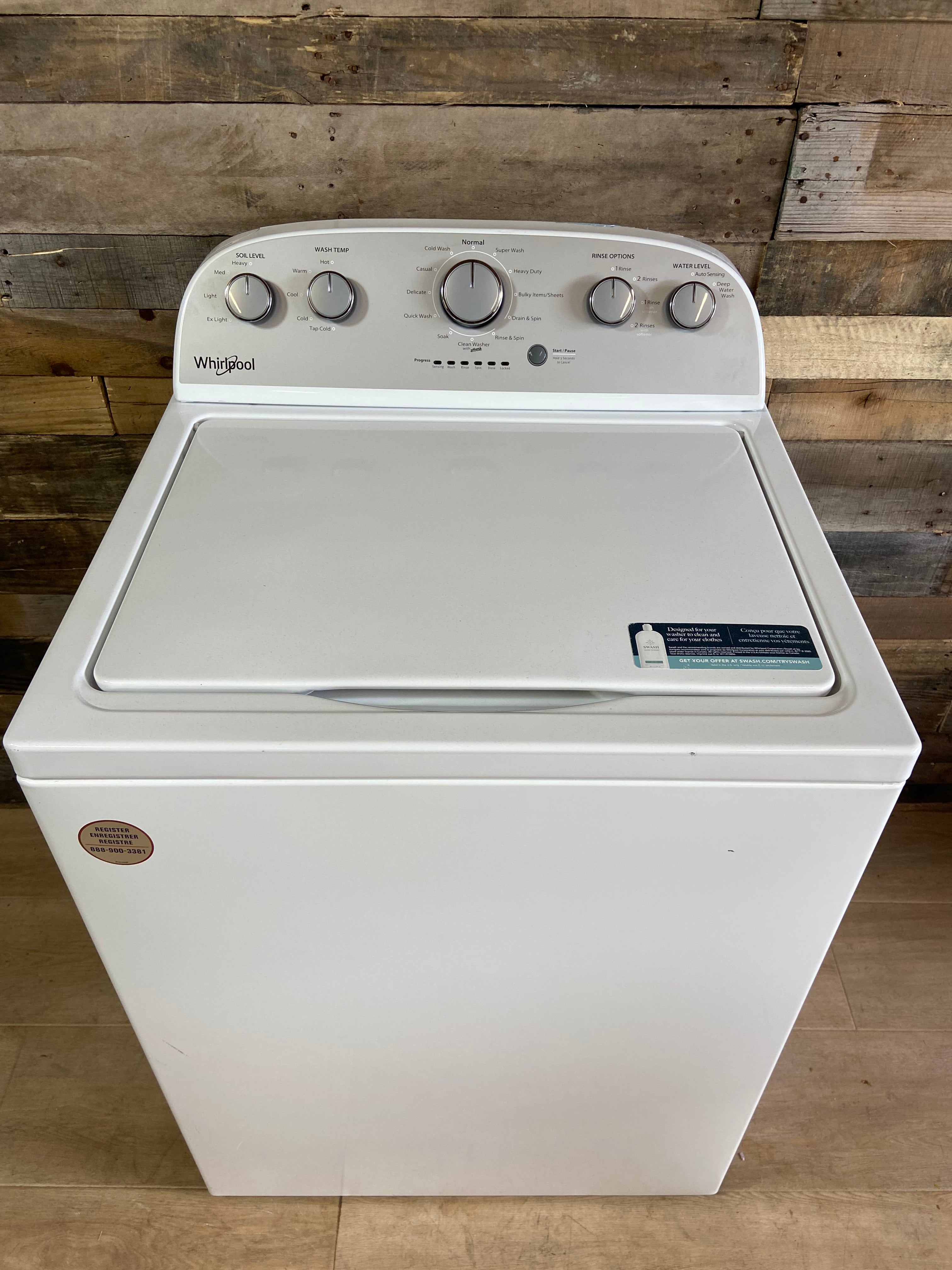 Whirlpool Grey Face Top Load Washer