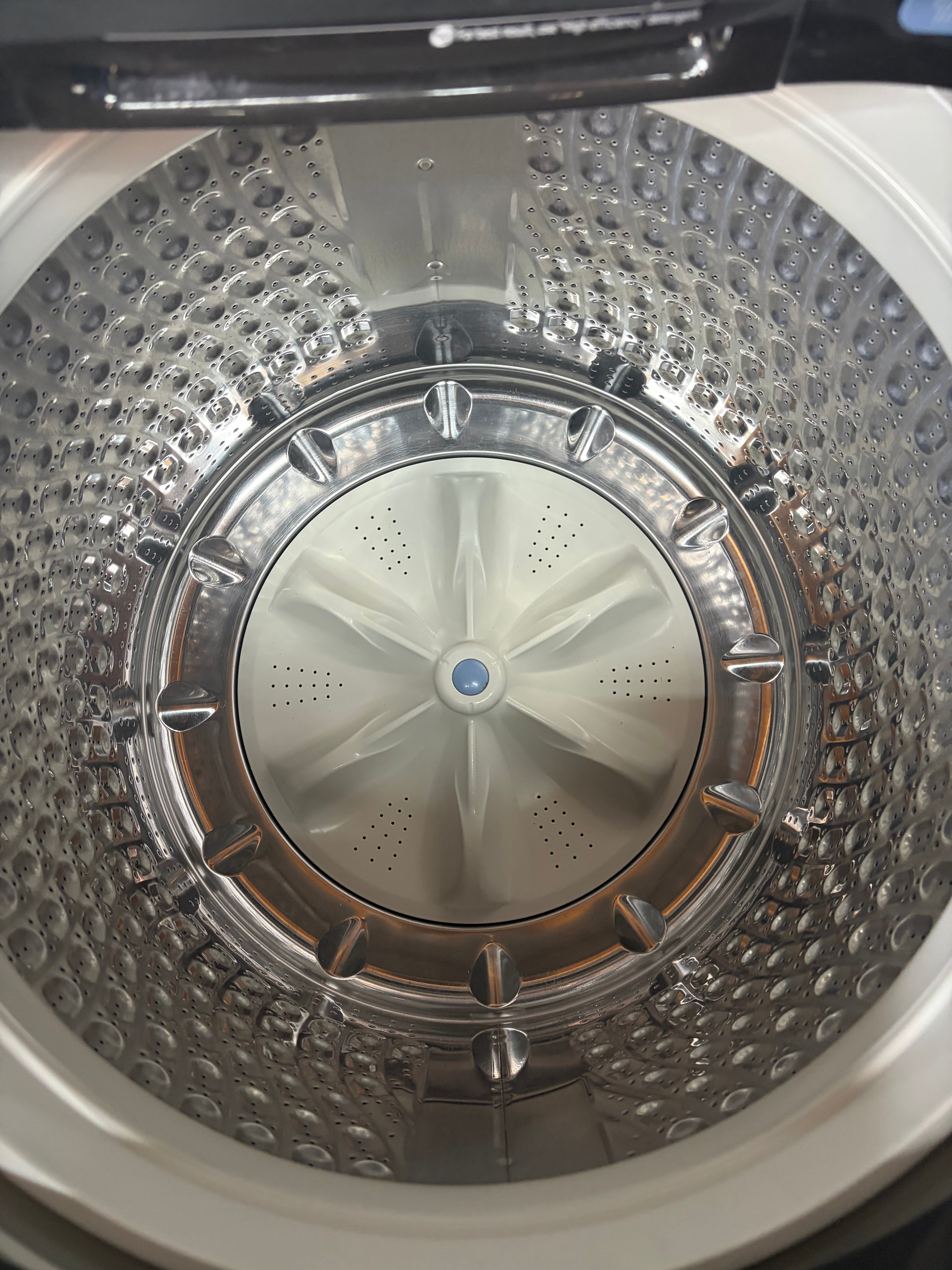 Samsung 5.0 cu. ft. Top Load Washer with Super Speed in Black Stainless Steel