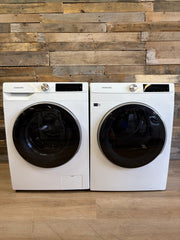 2.5 cu. ft. Compact Front Load Washer and Dryer with AI Smart Dial and Super Speed Wash in White