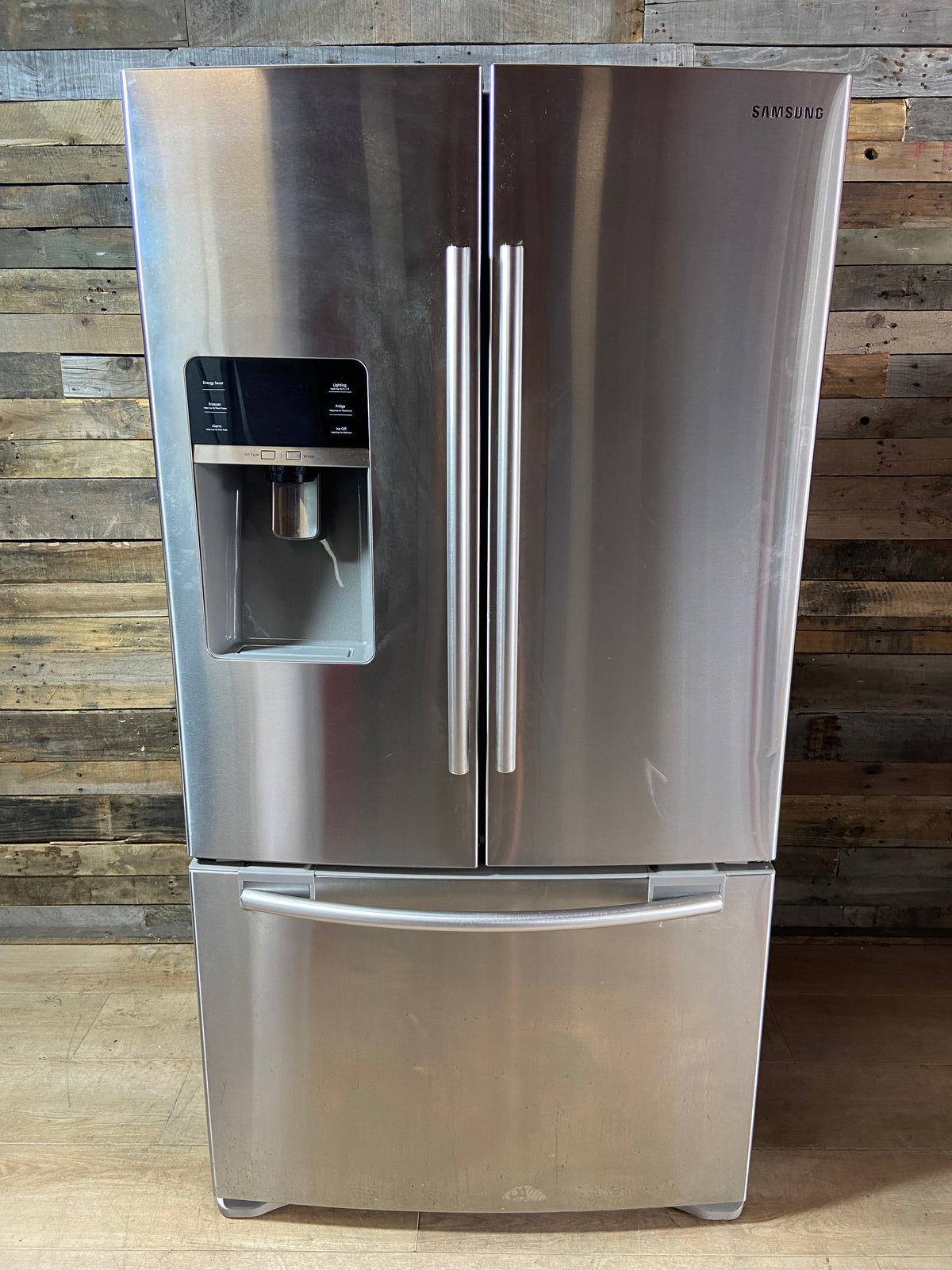 Samsung French Door Refrigerator (missing a couple shelves on the door)