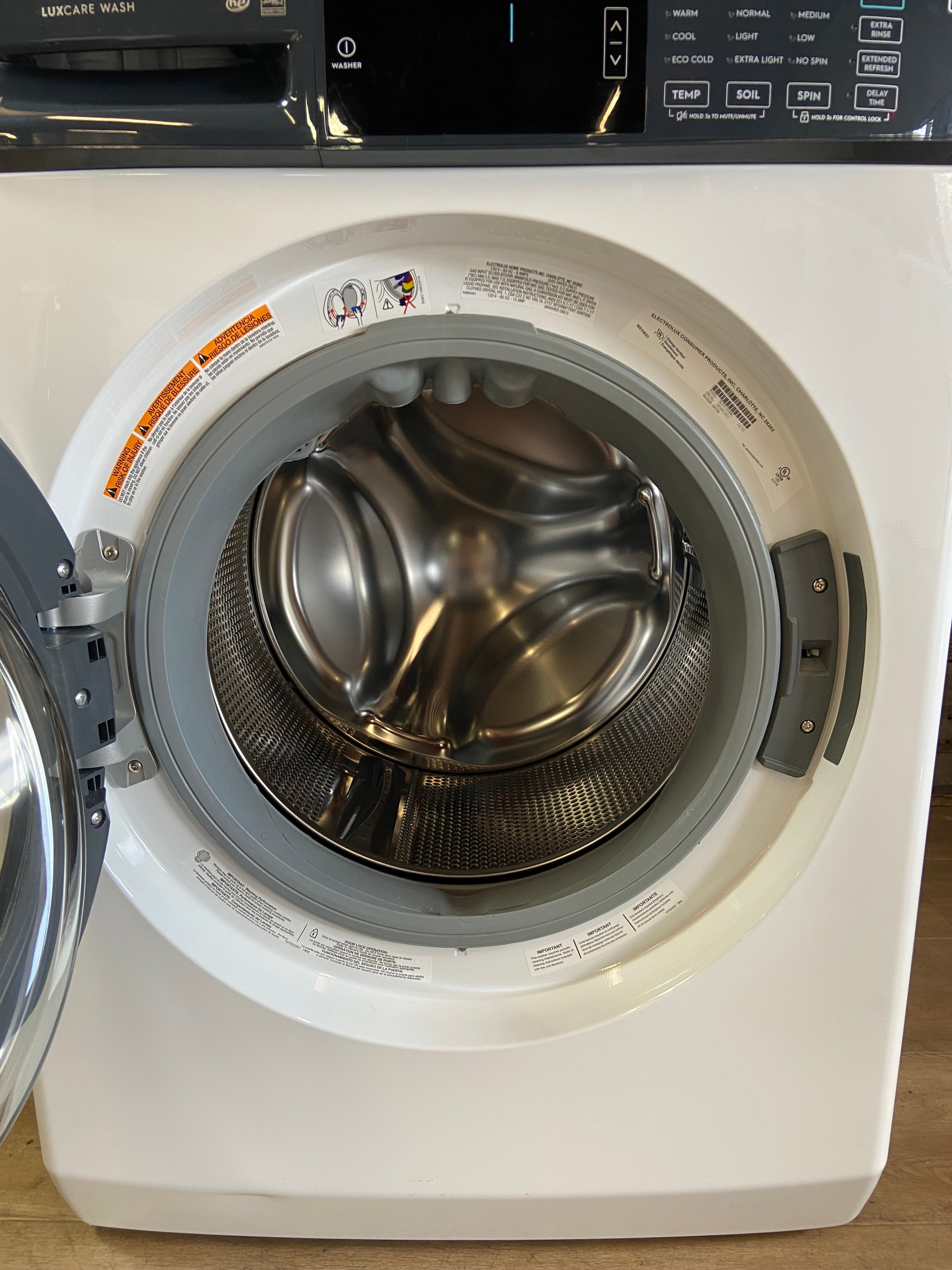 Electrolux Laundry Tower 4.5 Cu. Ft. Washer & 8.0 Cu. Ft. Gas Dryer – White