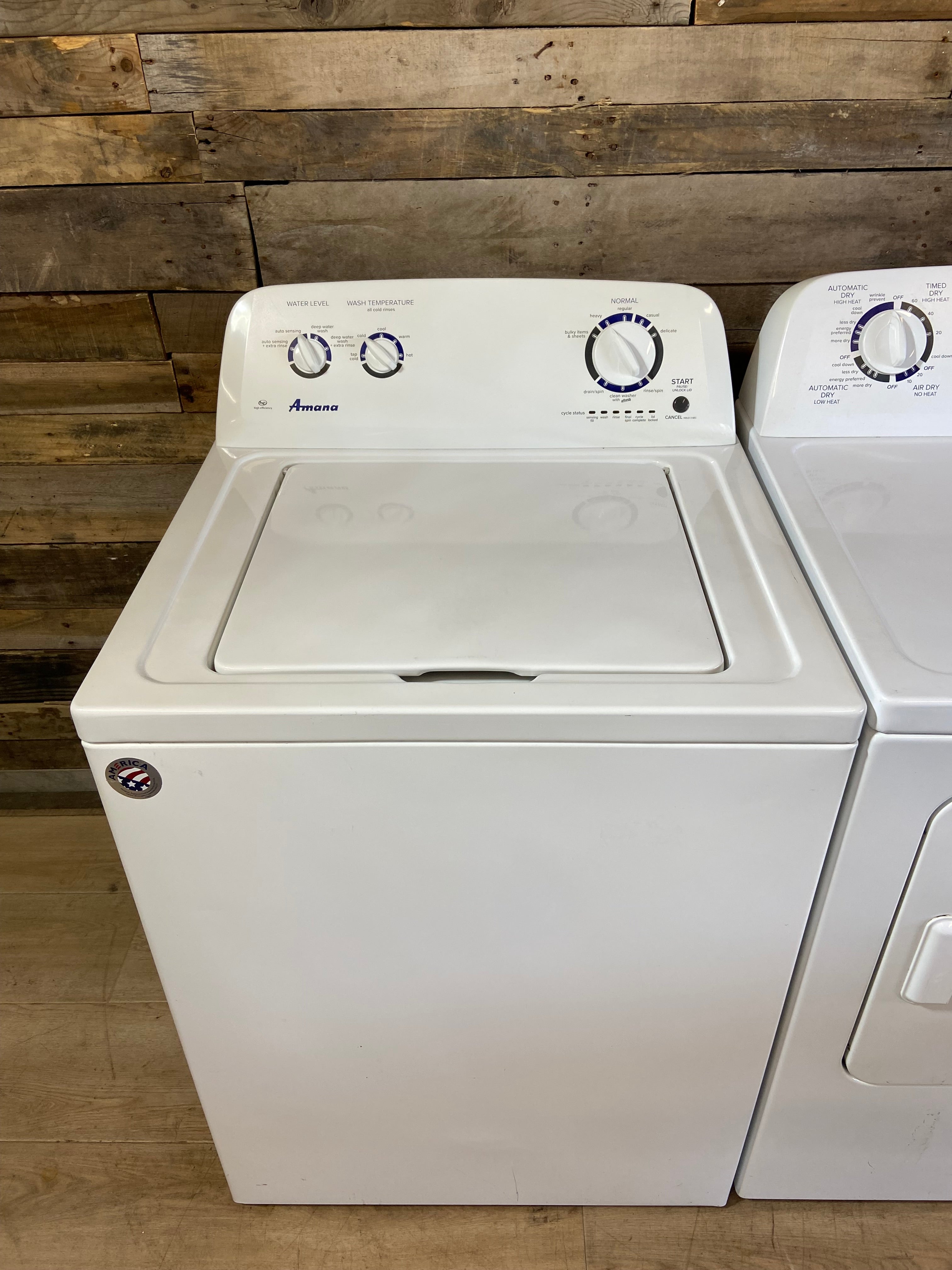 Amana Top Load Washer & Dryer Set
