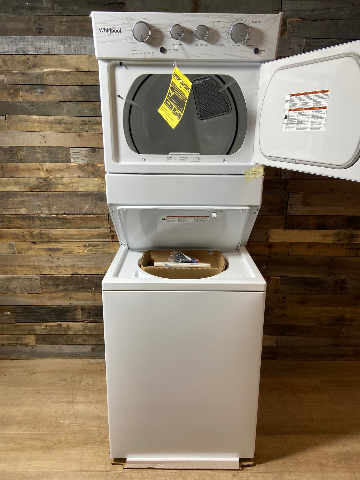 New Whirlpool® White Electric Laundry Center, 3.5 Cu. Ft. Washer, 5.9 Cu. Ft. Dryer