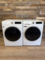 2.5 cu. ft. Compact Front Load Washer and Dryer with AI Smart Dial and Super Speed Wash in White
