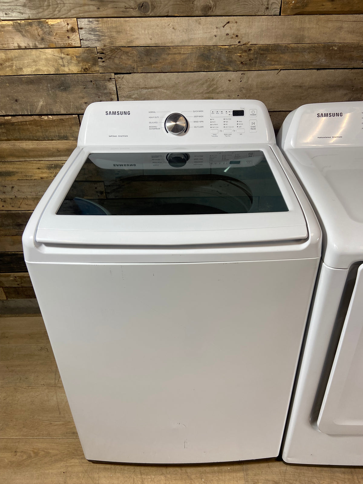 Samsung Large Capacity Glass Lid Washer & Dryer Set