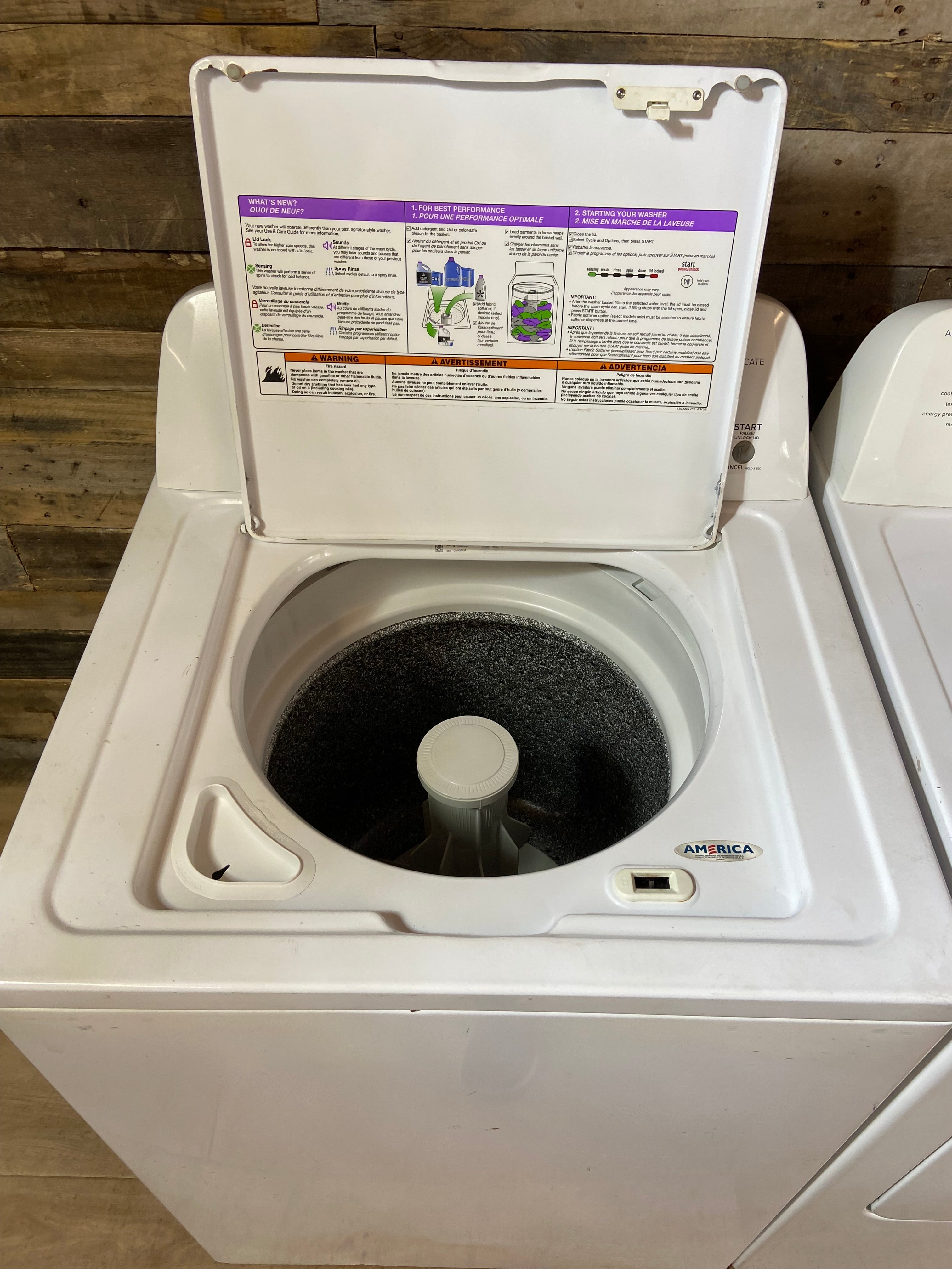 Amana Top Load Washer & Dryer Set