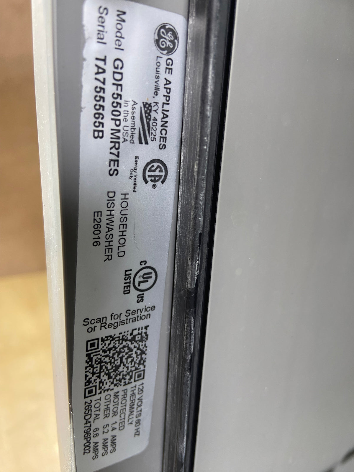 GE Stainless Steel Dishwasher