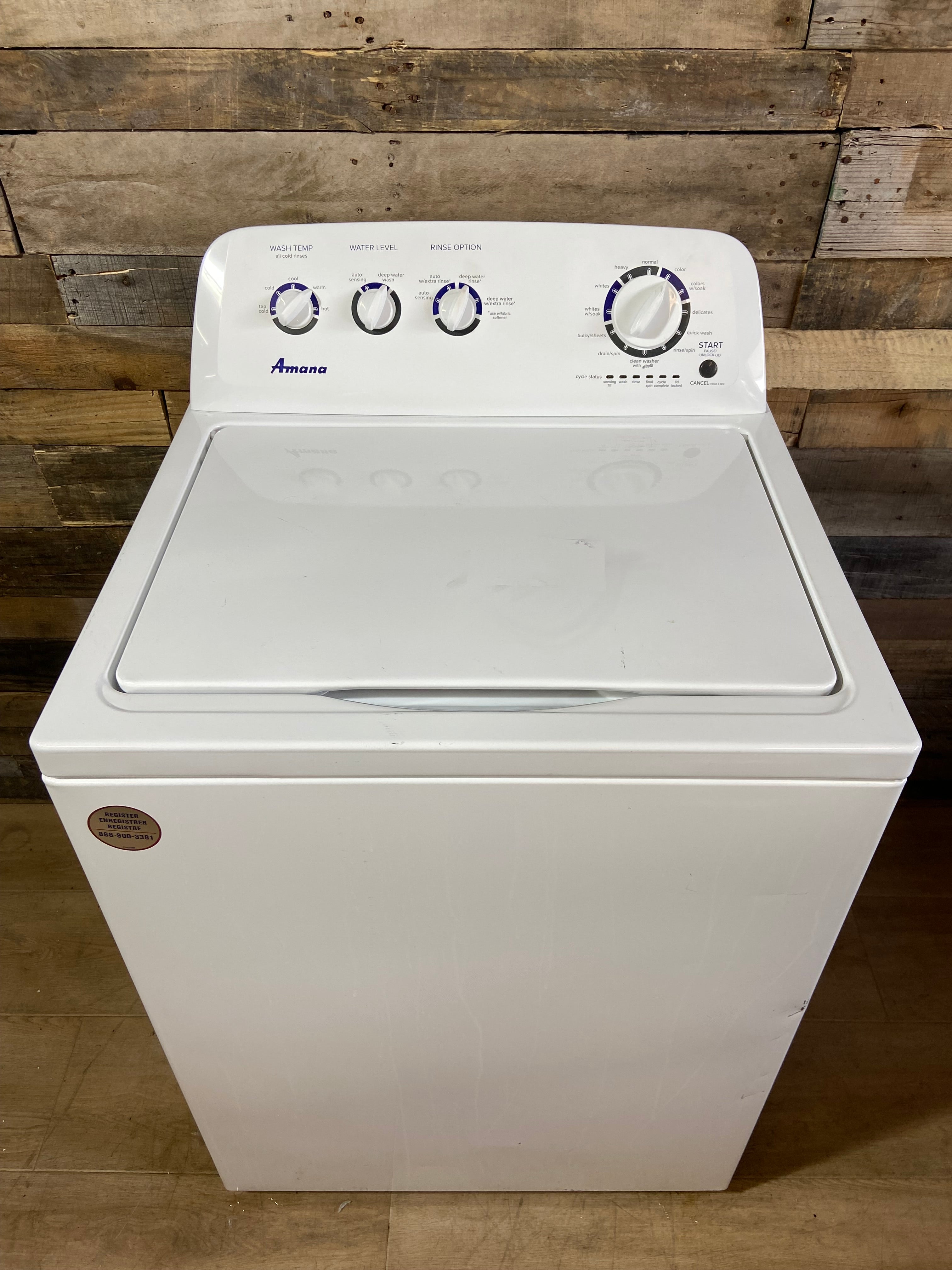 Amana Top Load Stainless Steel Tub Large Capacity Washer