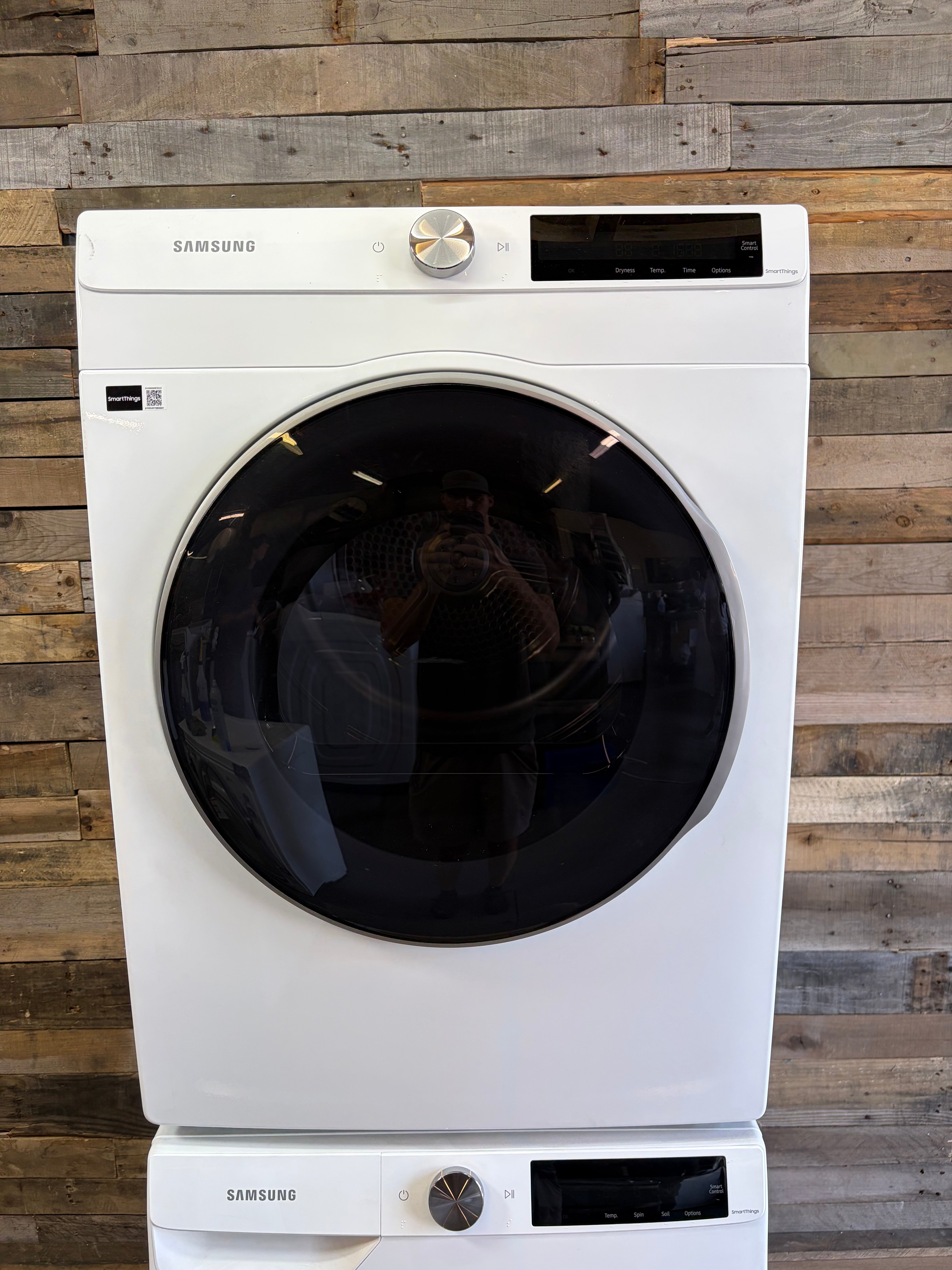 2.5 cu. ft. Compact Front Load Washer and Dryer with AI Smart Dial and Super Speed Wash in White