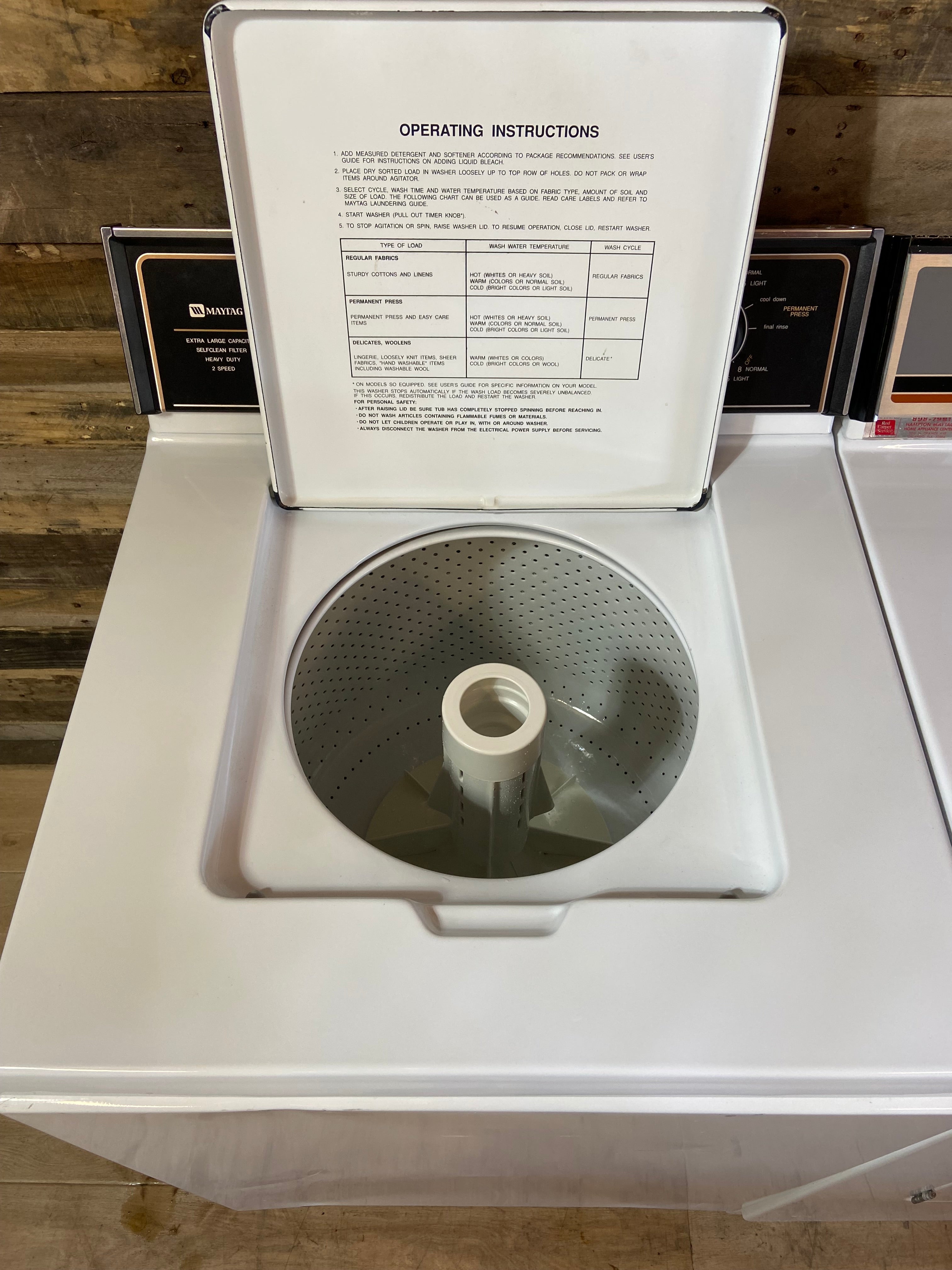 Maytag Direct Drive Old School Washer & Dryer Set