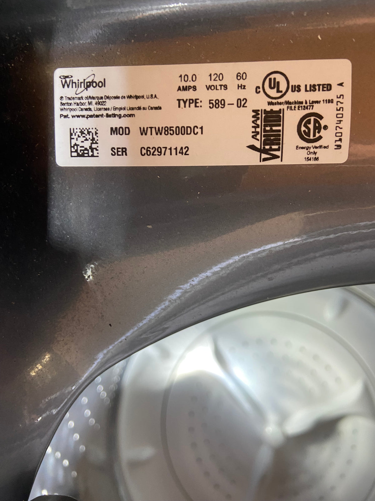 Whirlpool Cabrio Extra Large Capacity Silver Washer & Dryer Set