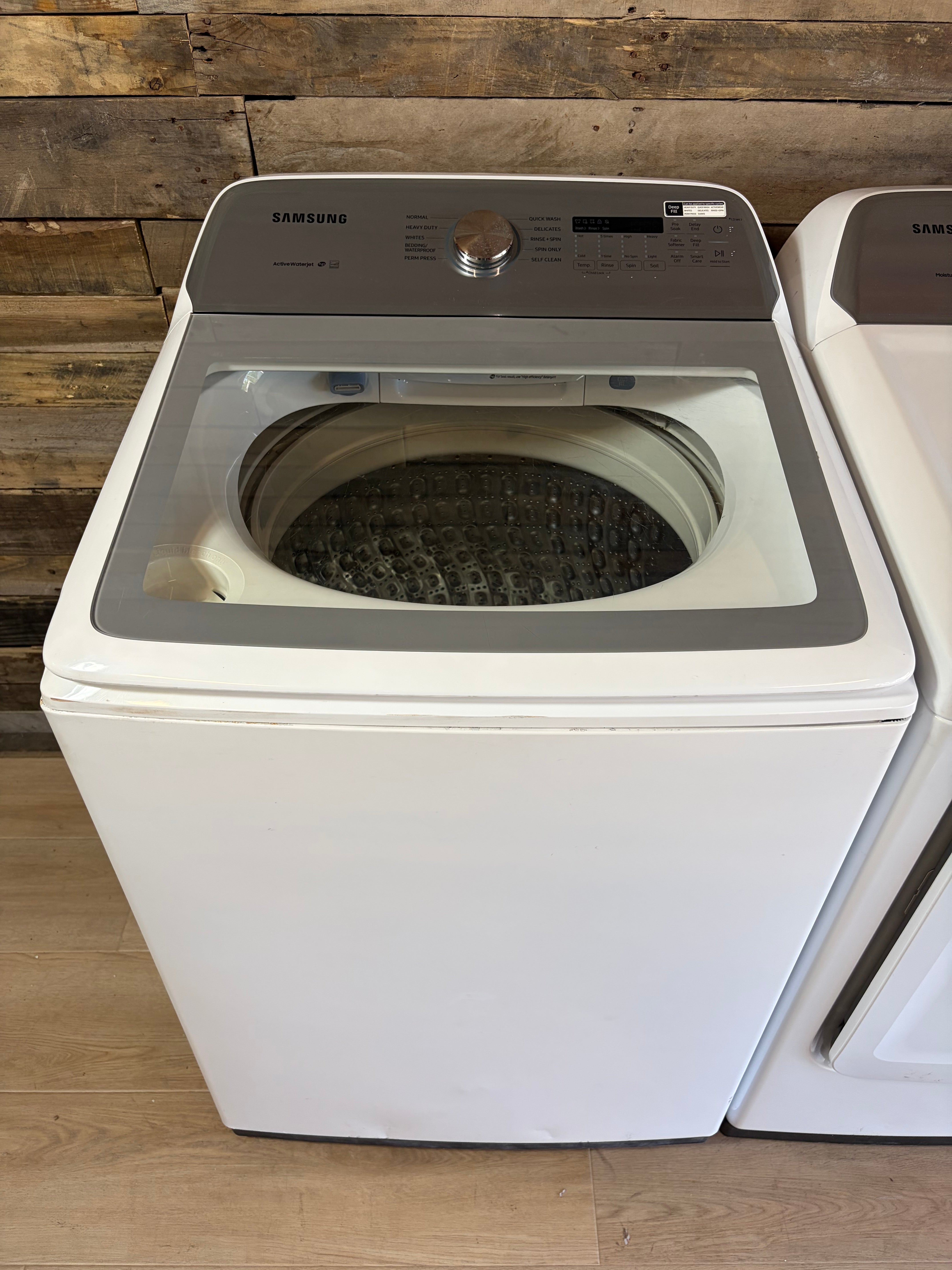 Samsung Super Capacity Glass Top Washer & Dryer Set
