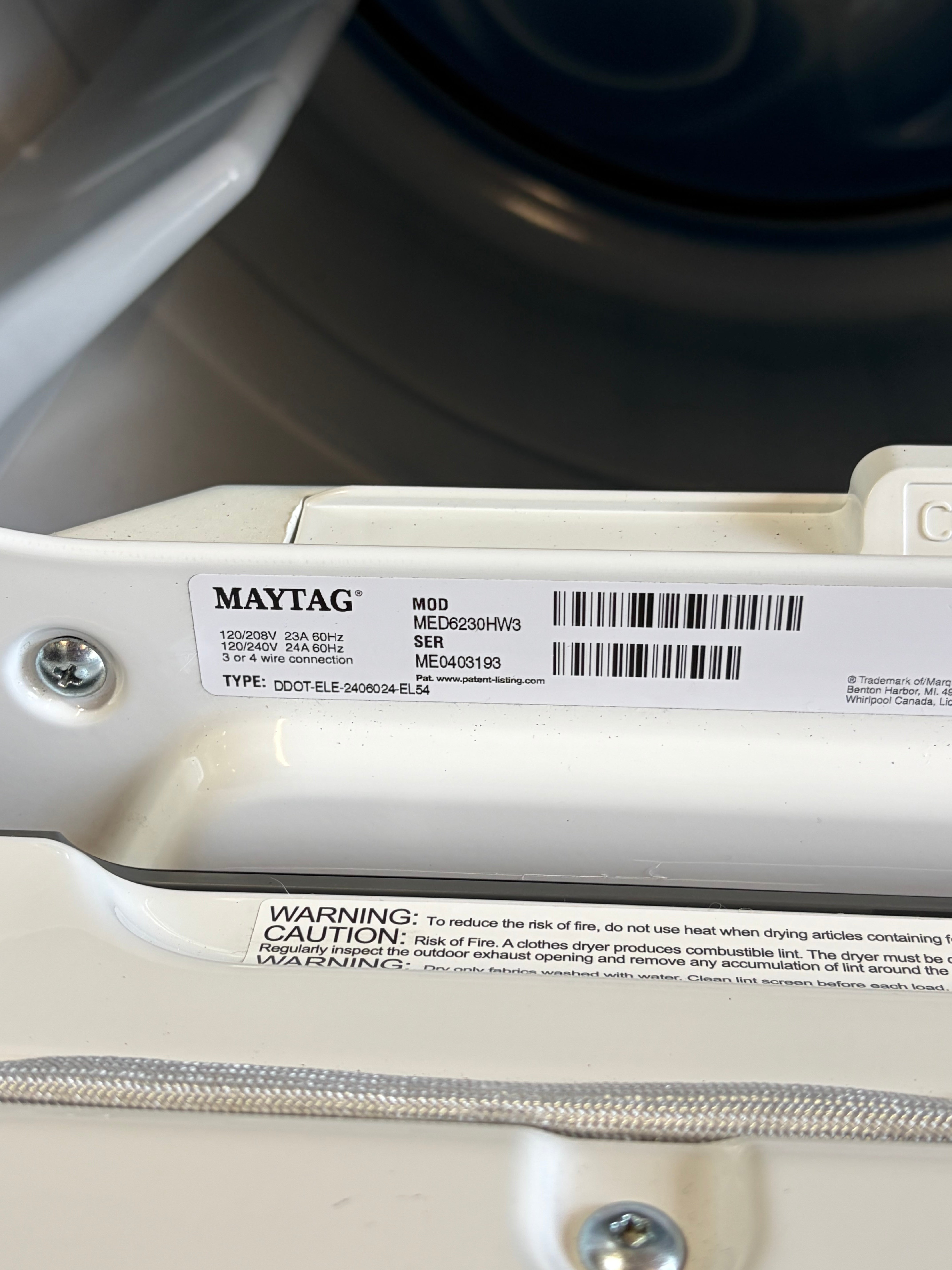Maytag Large Capacity Glass Door Top Load Set