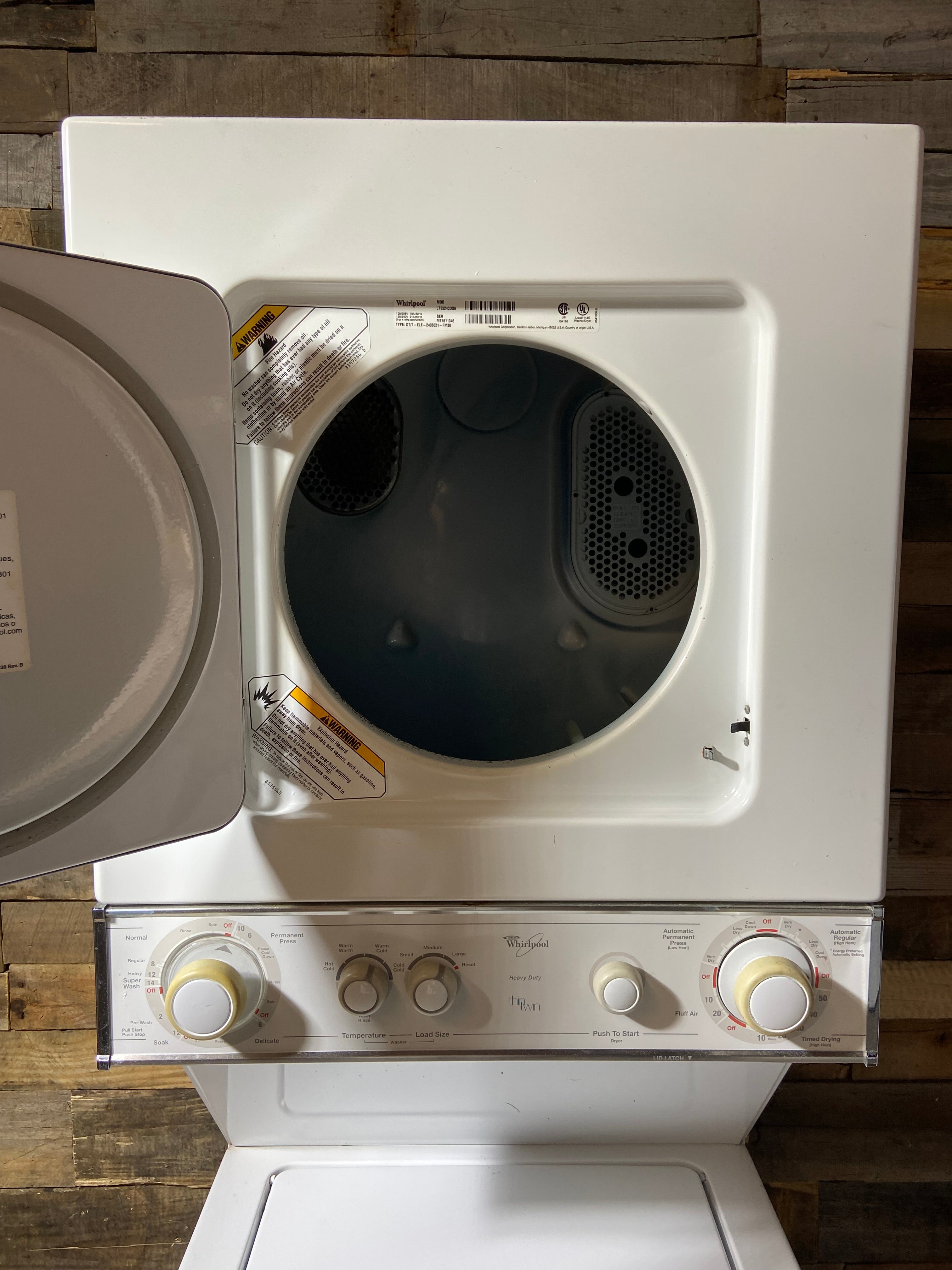 Whirlpool 24” ThinTwin Stackable
