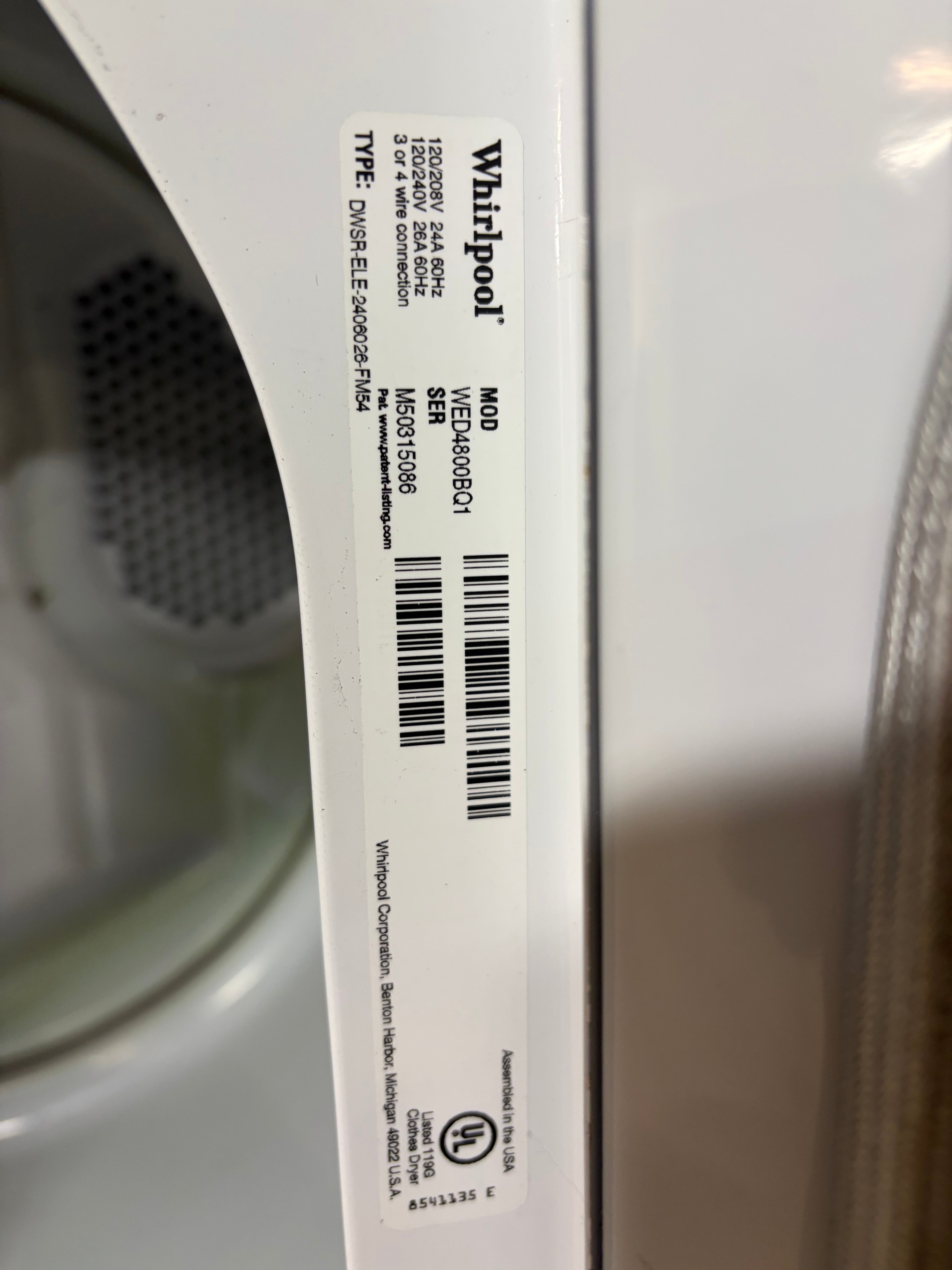 Whirlpool Grey Face Top Load Set