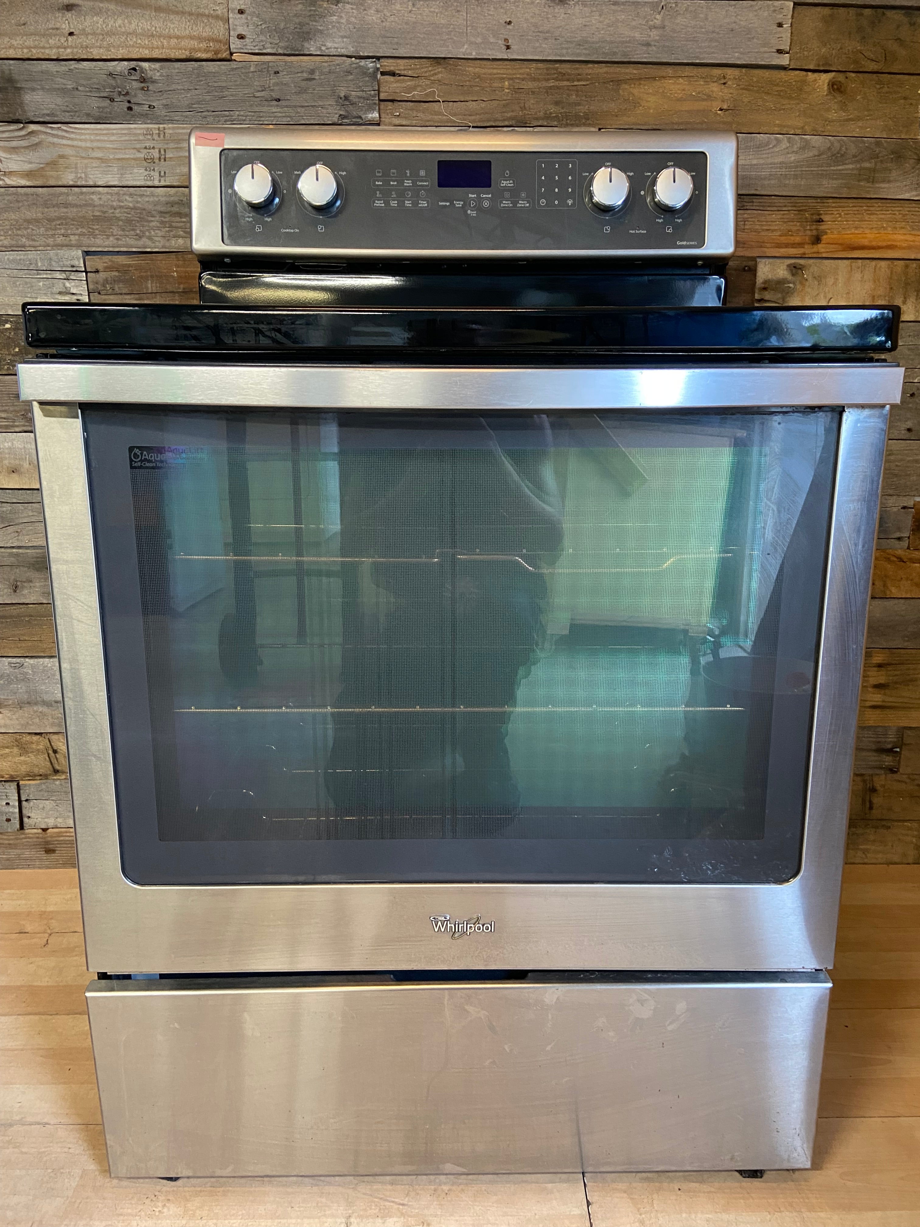 Whirlpool Stainless Glass Top Convection Range