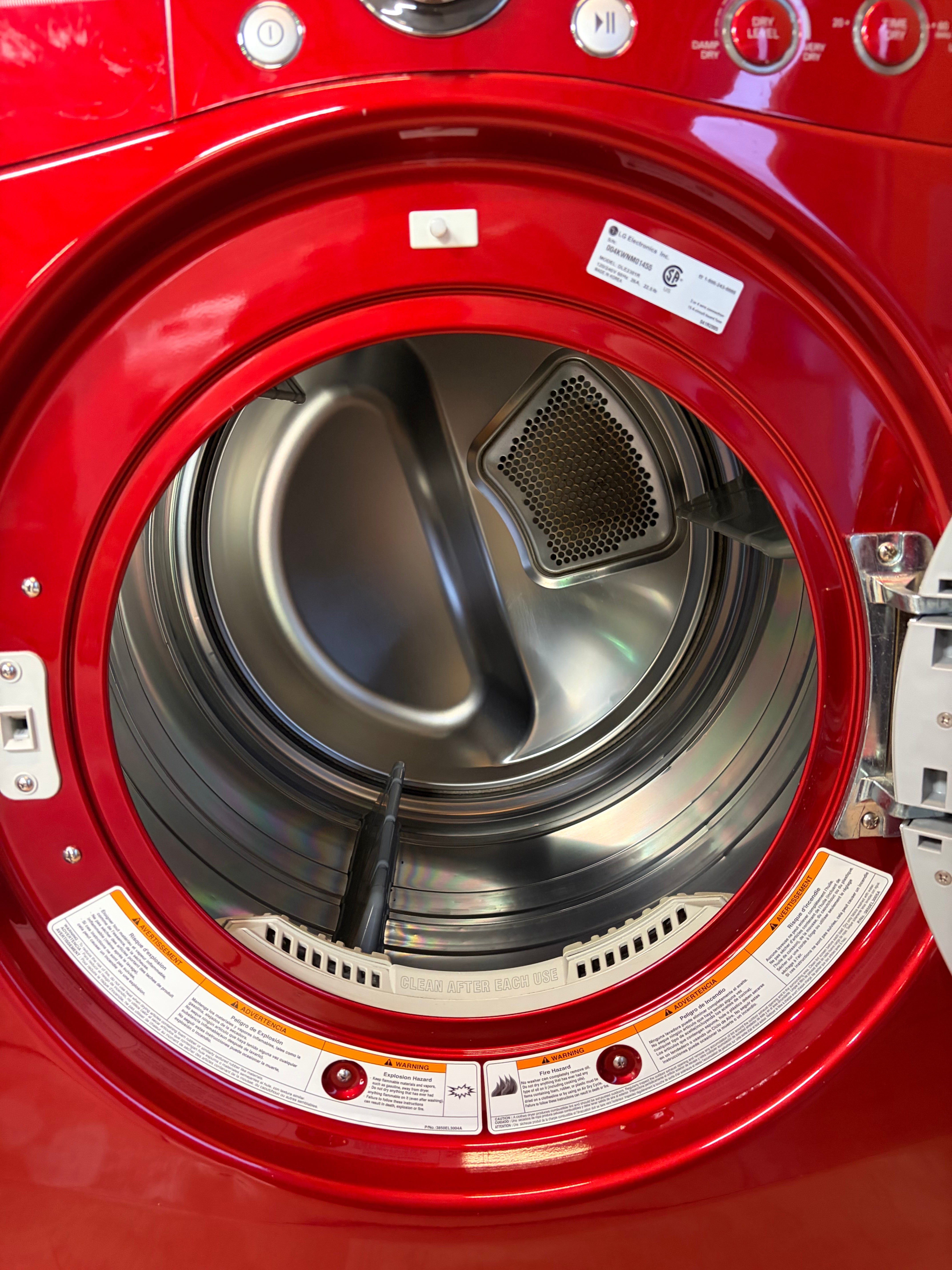 Red LG Direct Drive Front Load Set