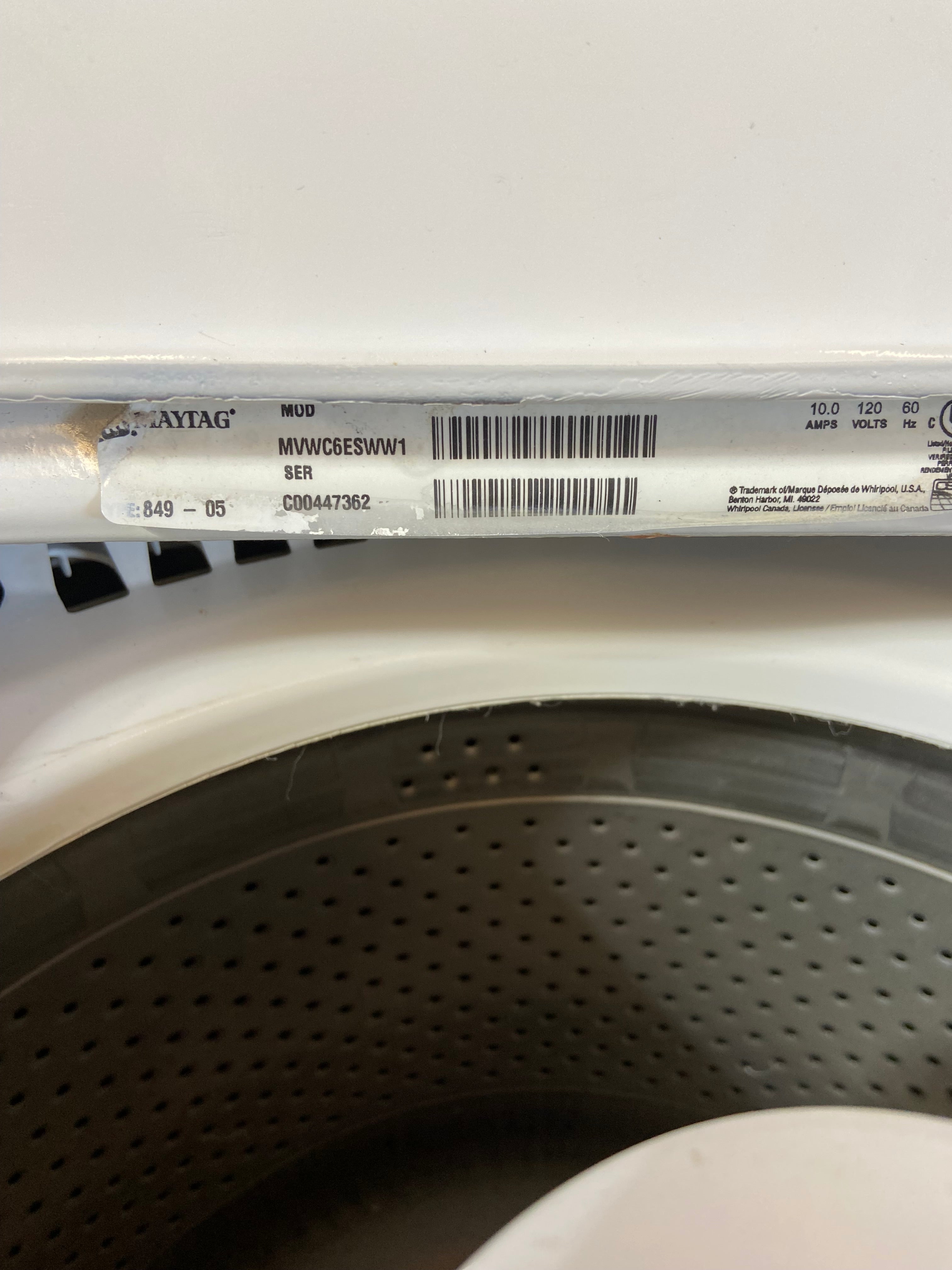 Maytag Centennial Top Load Direct Drive Old School Washer