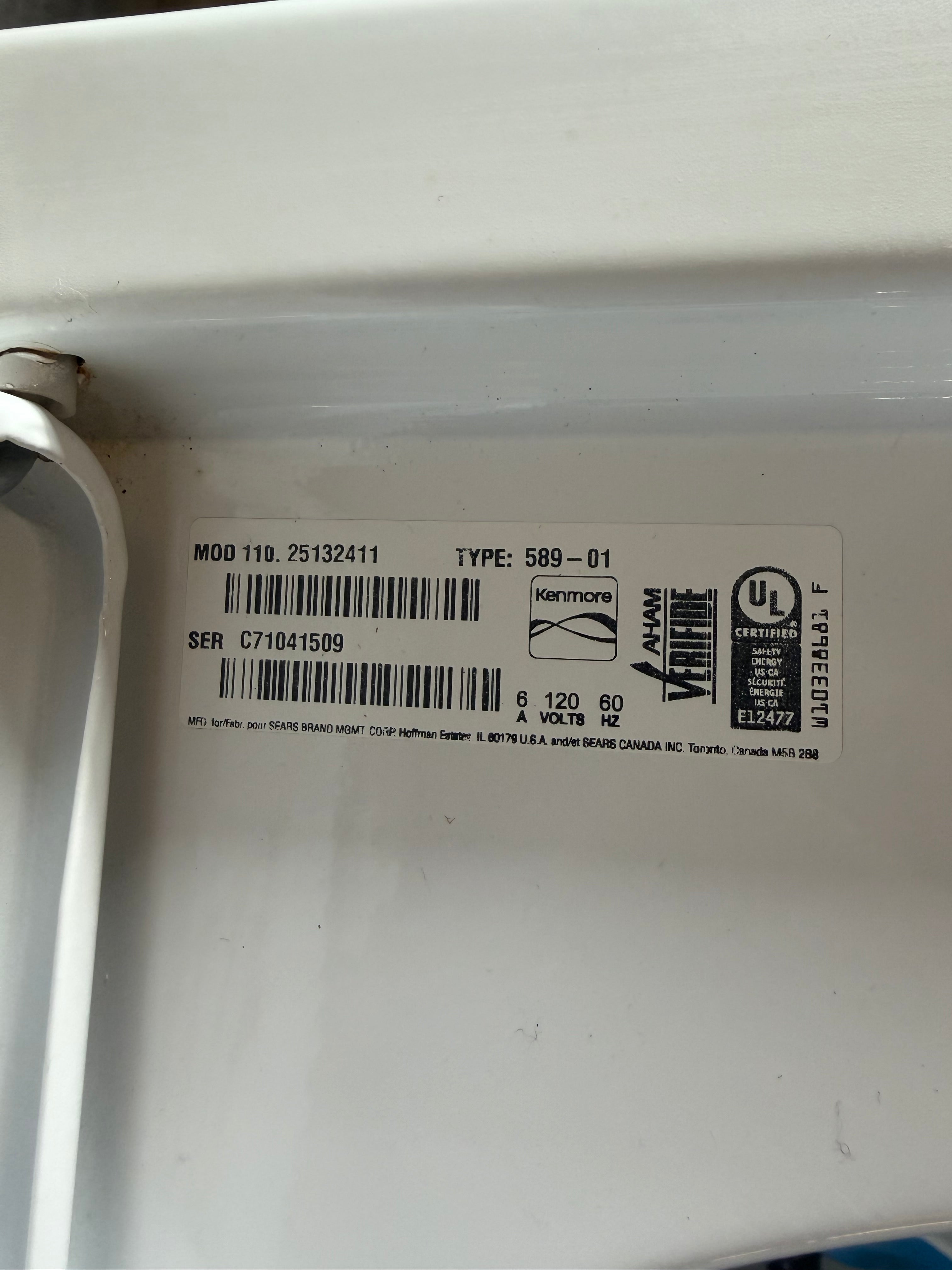 Kenmore Large Capcity Stainless Tub Washer Dryer Set