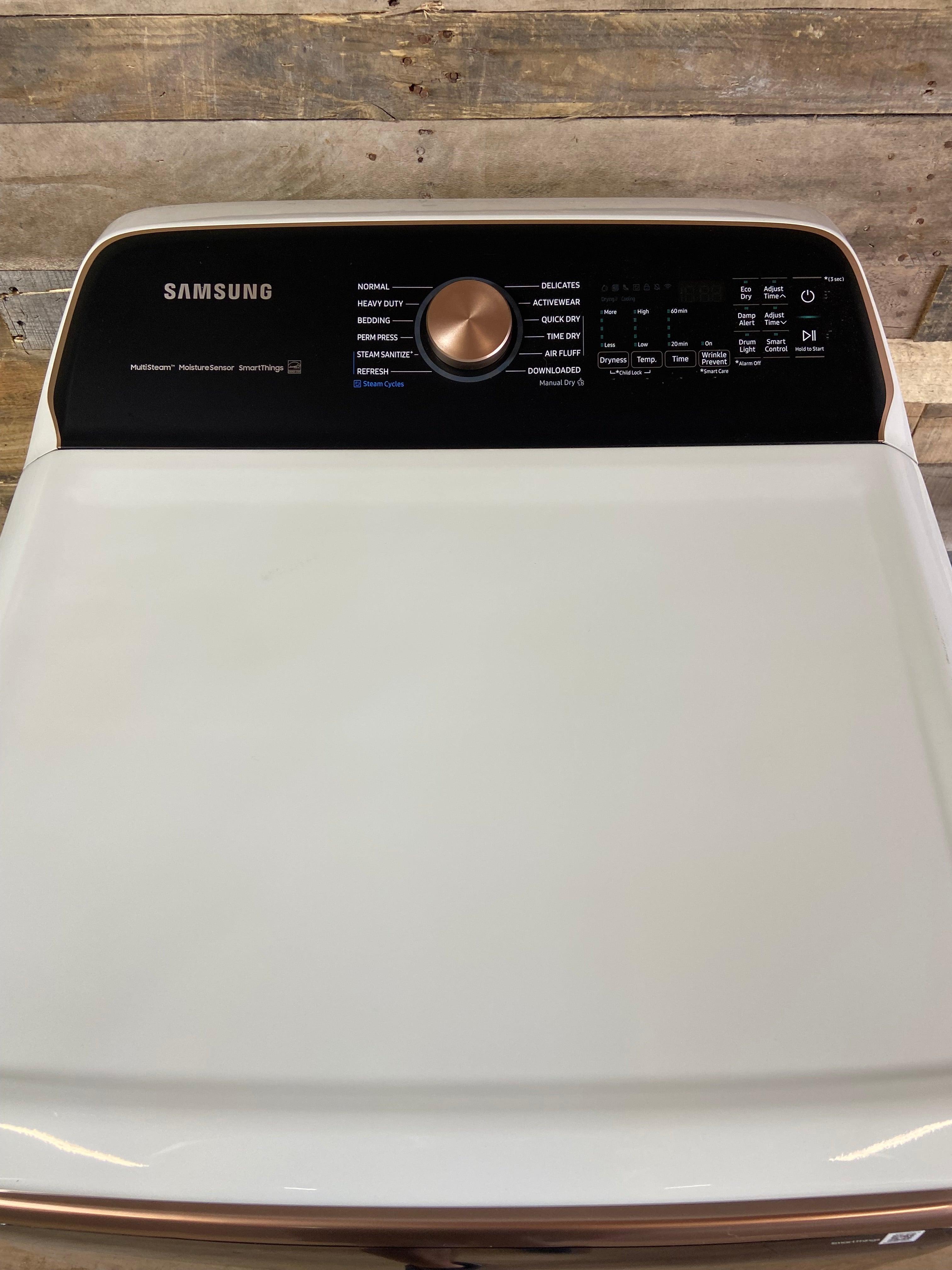 Samsung 7.4-cu ft Vented Electric Dryer with Steam Cycle (Ivory)