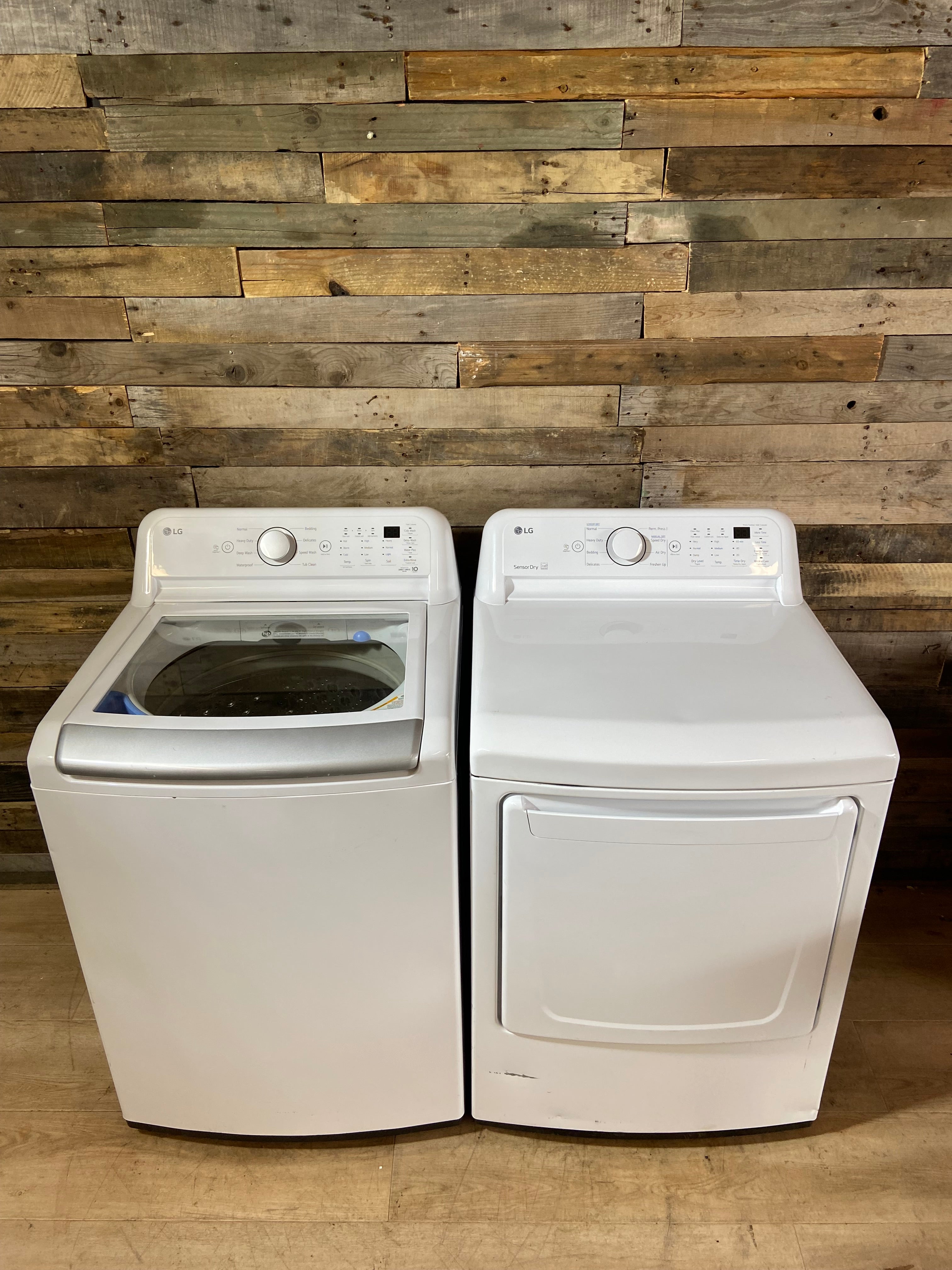 LG Top Load Large Capacity Washer & Dryer Set