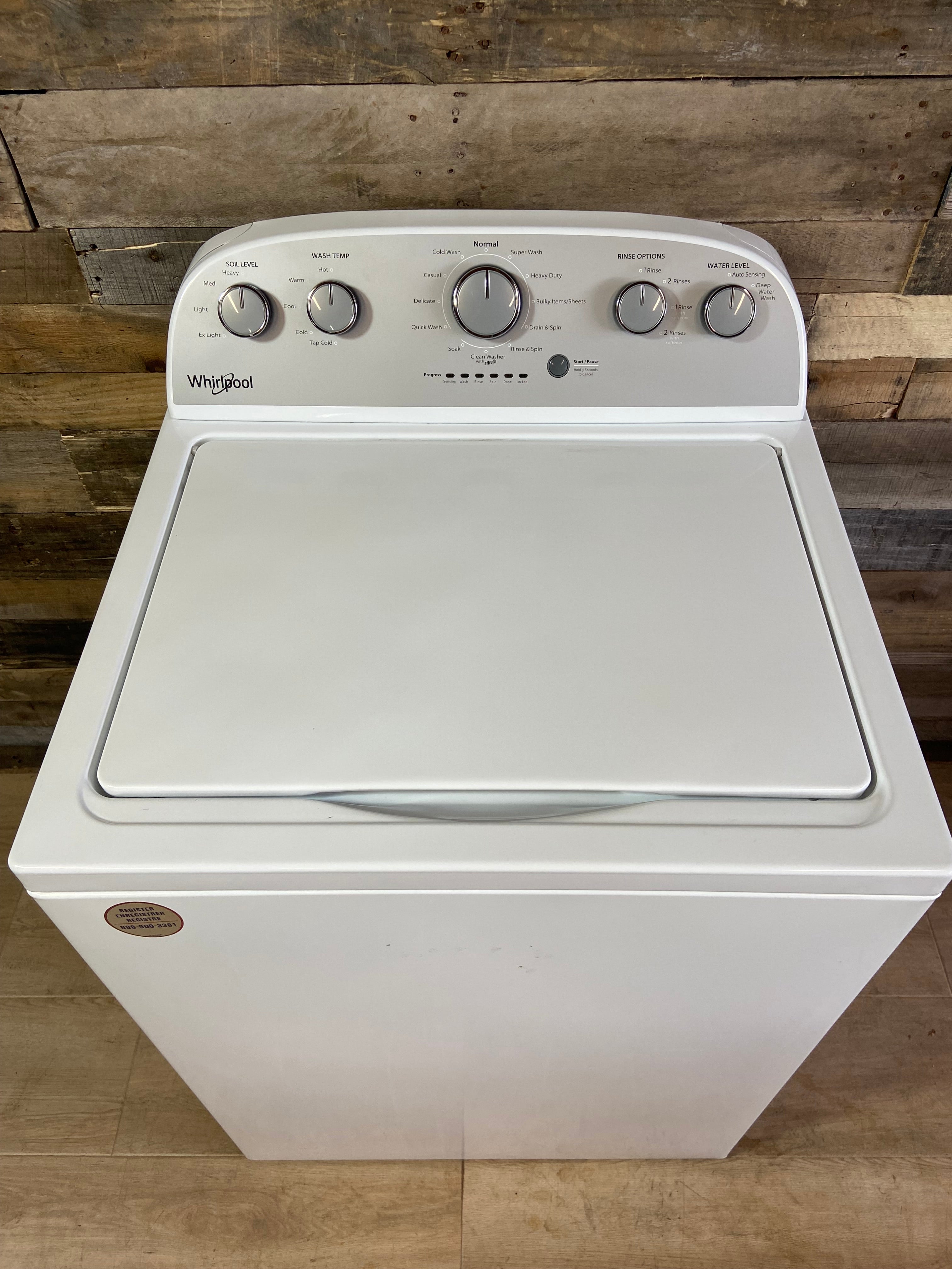 Whirlpool Grey Face Top Load Washer
