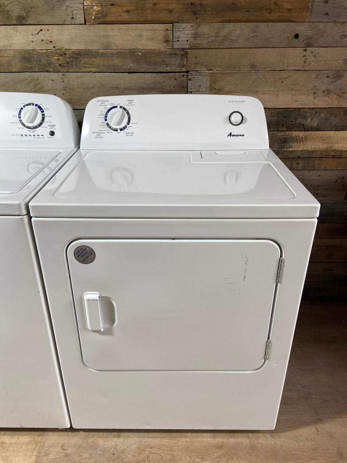 Amana Large Capacity Washer & Dryer Set