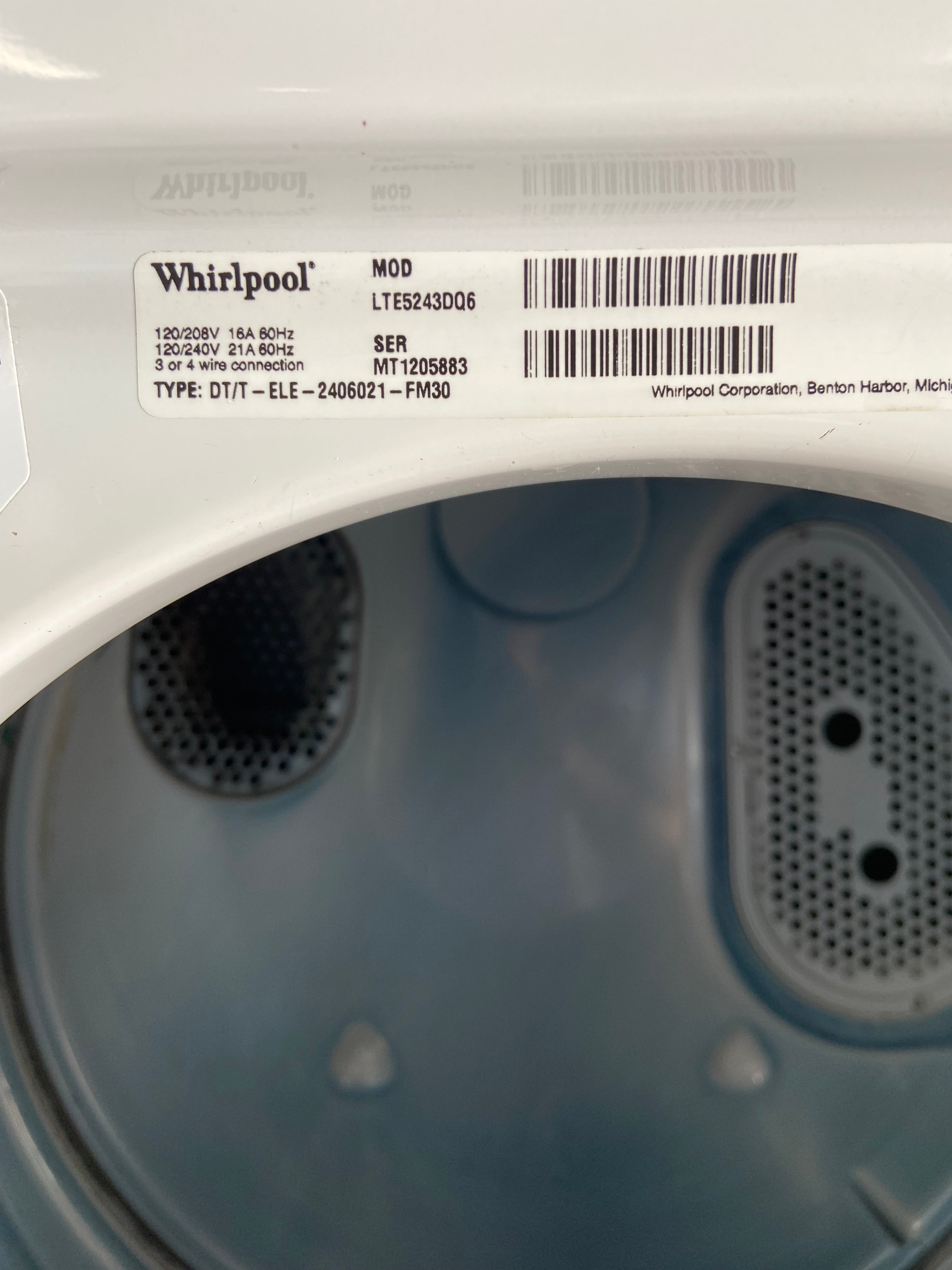 Whirlpool Thin Twin 24inch Stackable (240v)