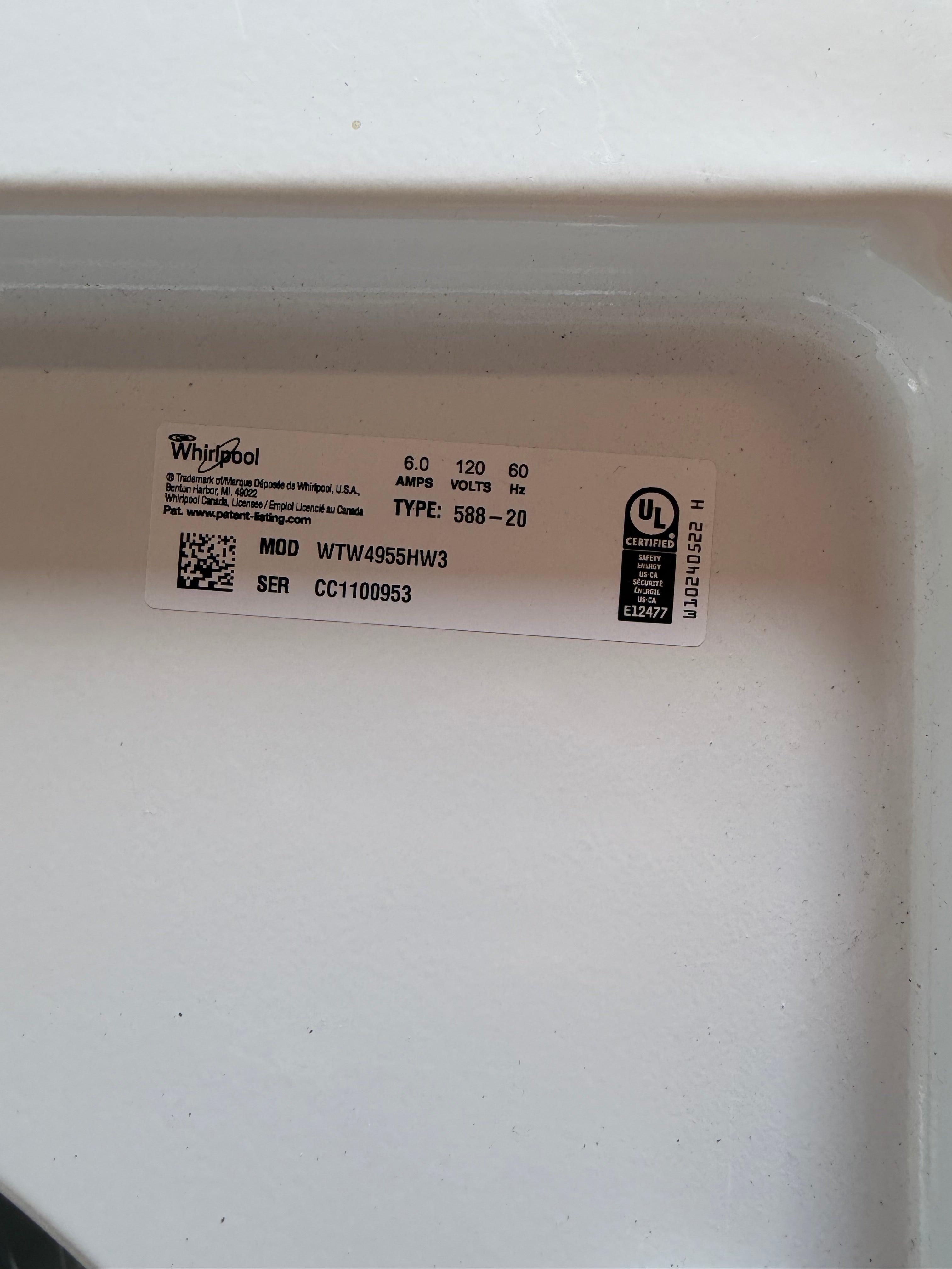 Whirlpool Grey Face Large Capacity