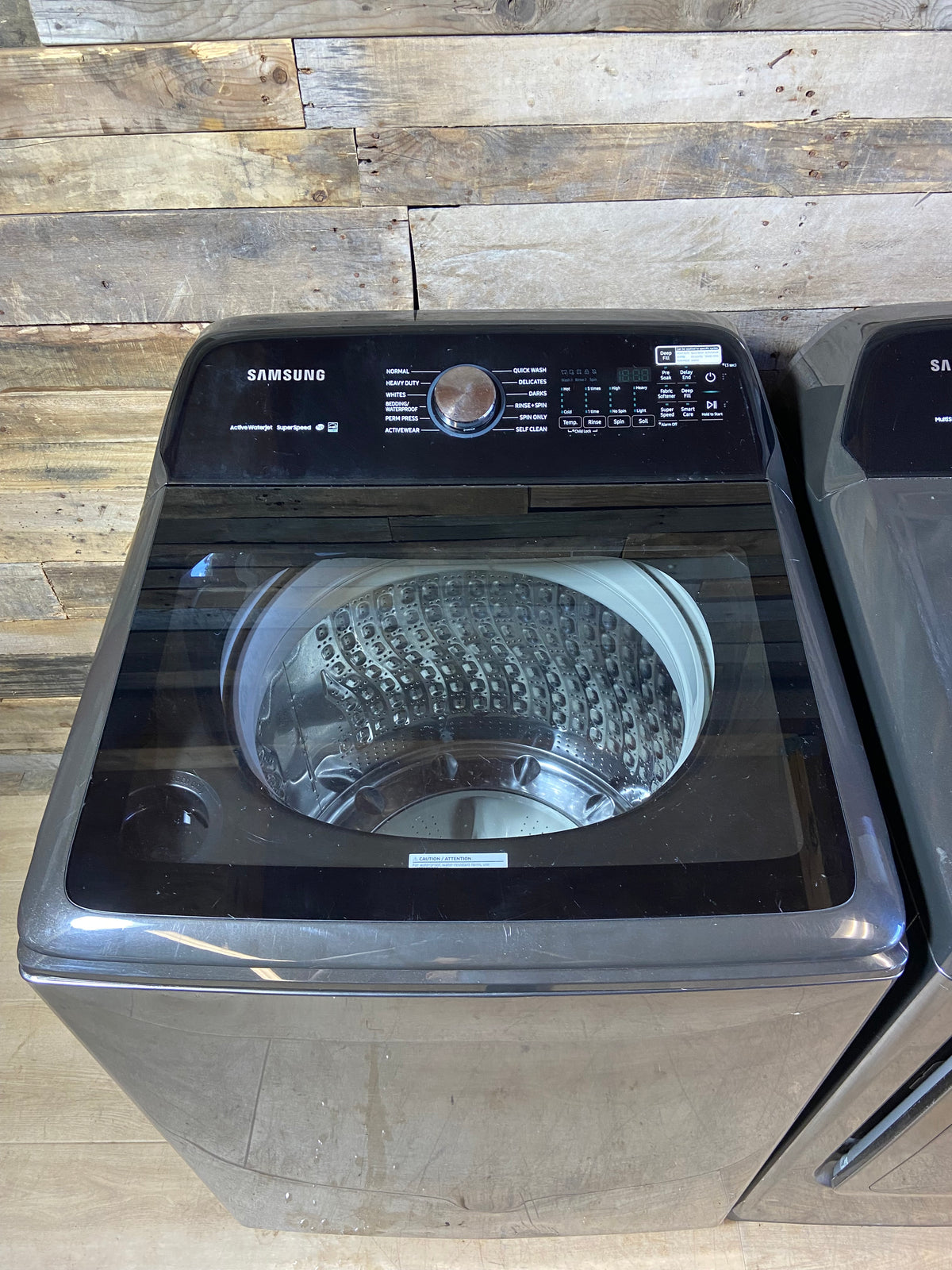 Samsung Black Stainless Large Capacity Washer & Dryer Set