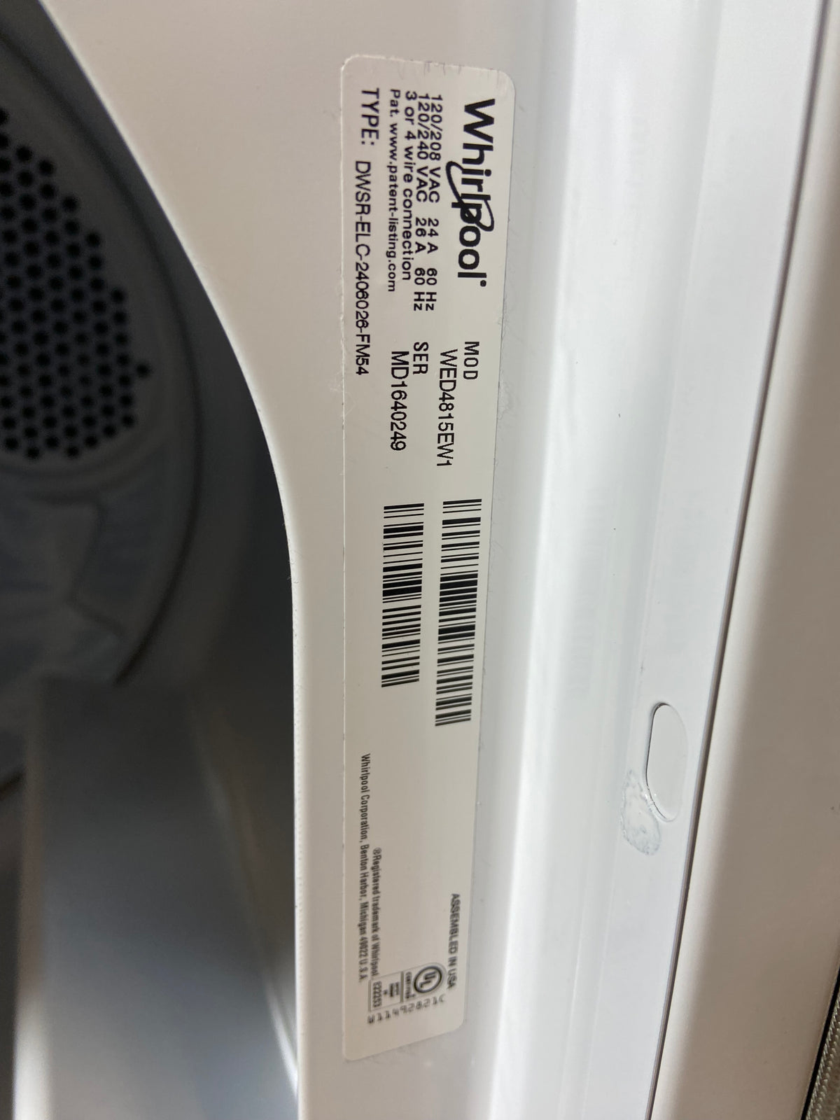 Whirlpool Top Load Grey Panel Washer & Dryer Set