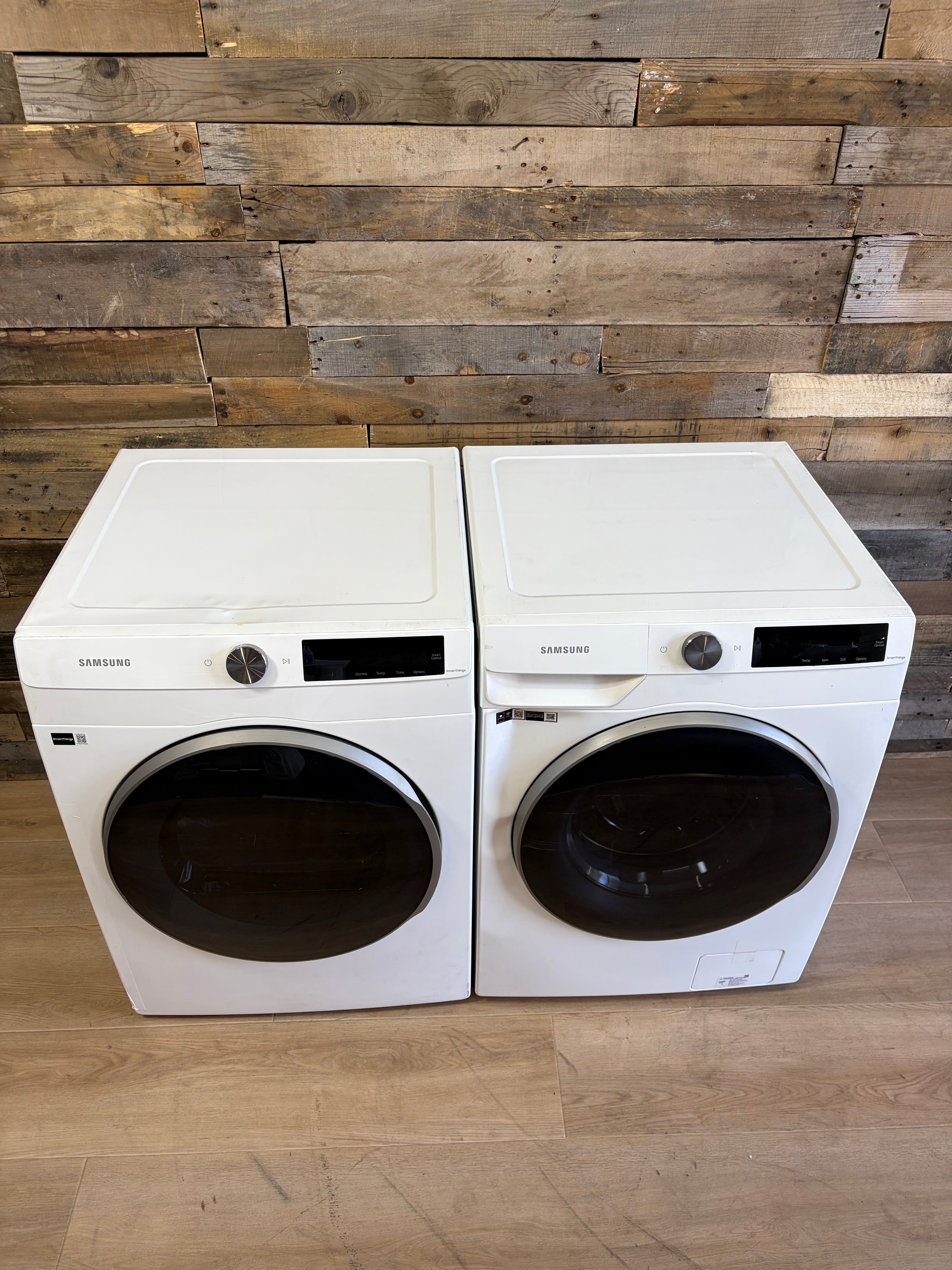 2.5 cu. ft. Compact Front Load Washer and Dryer with AI Smart Dial and Super Speed Wash in White