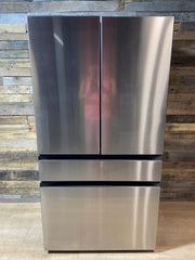 Samsung Bespoke AI Standard-Depth Beverage Center 29-cu ft 4 -Door 36-in Wide French Door Refrigerator with Dual Ice Make