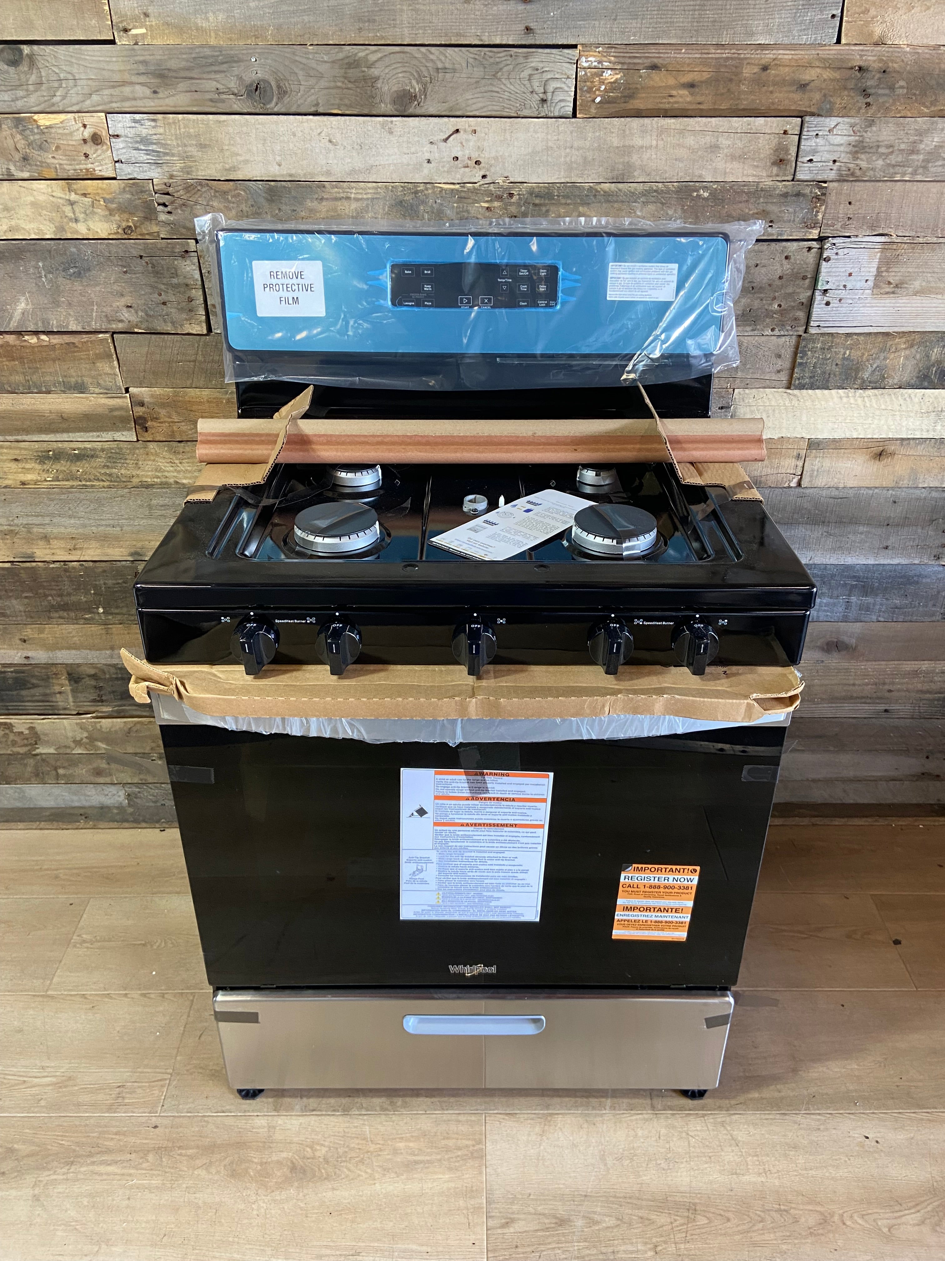 30 in. 5-Burner Freestanding Gas Range in Stainless Steel