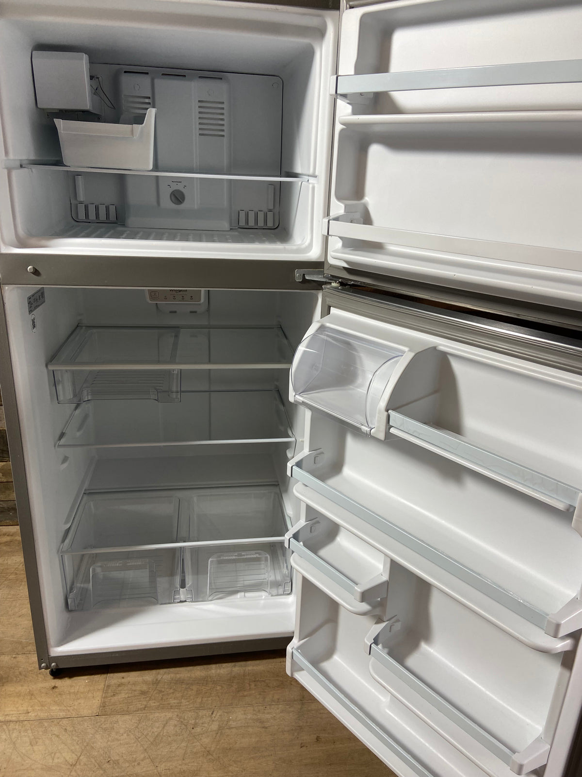 Whirlpool 30” Stainless Steel Top/Bottom Refrigerator With Ice Maker