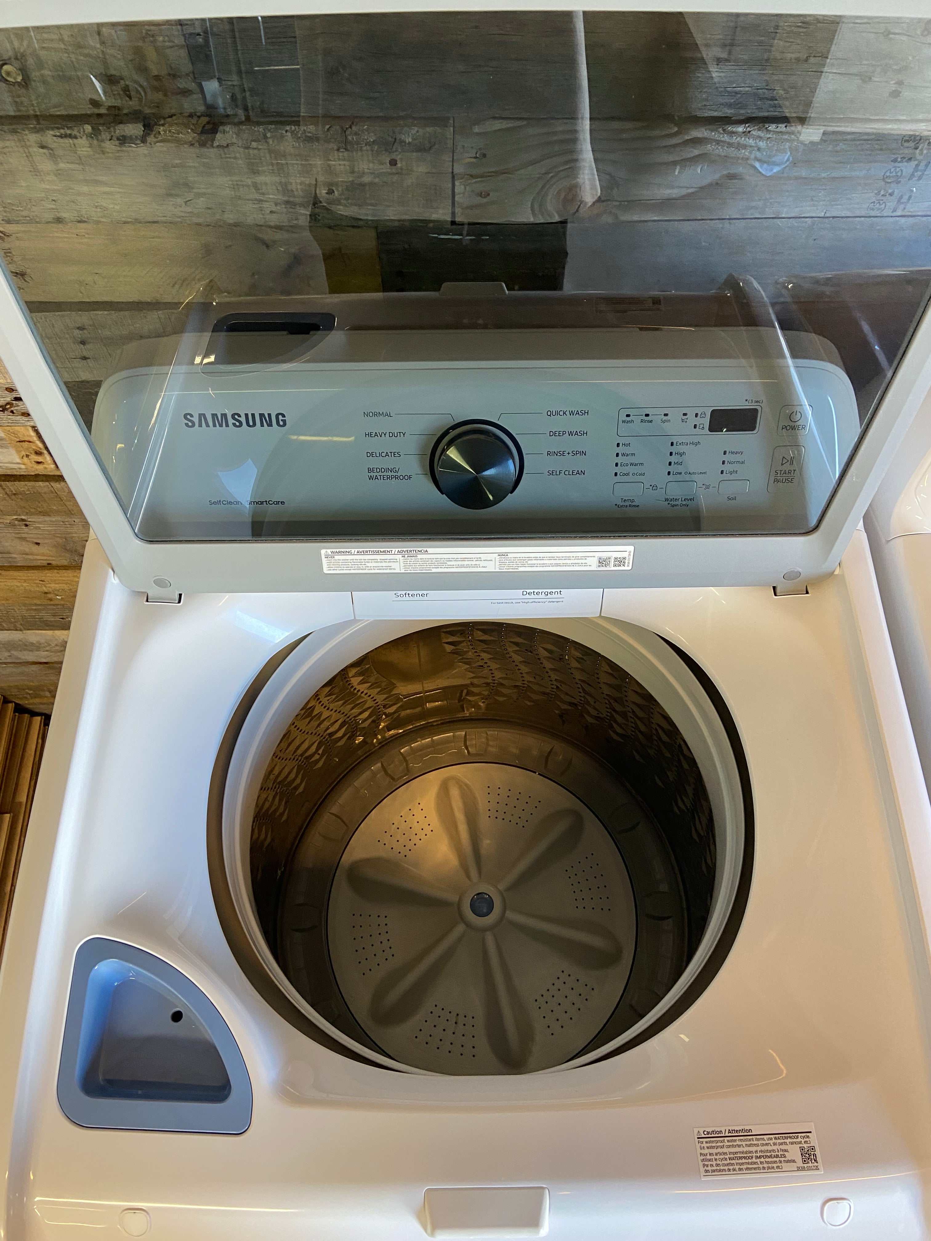 Samsung White Top Load Set