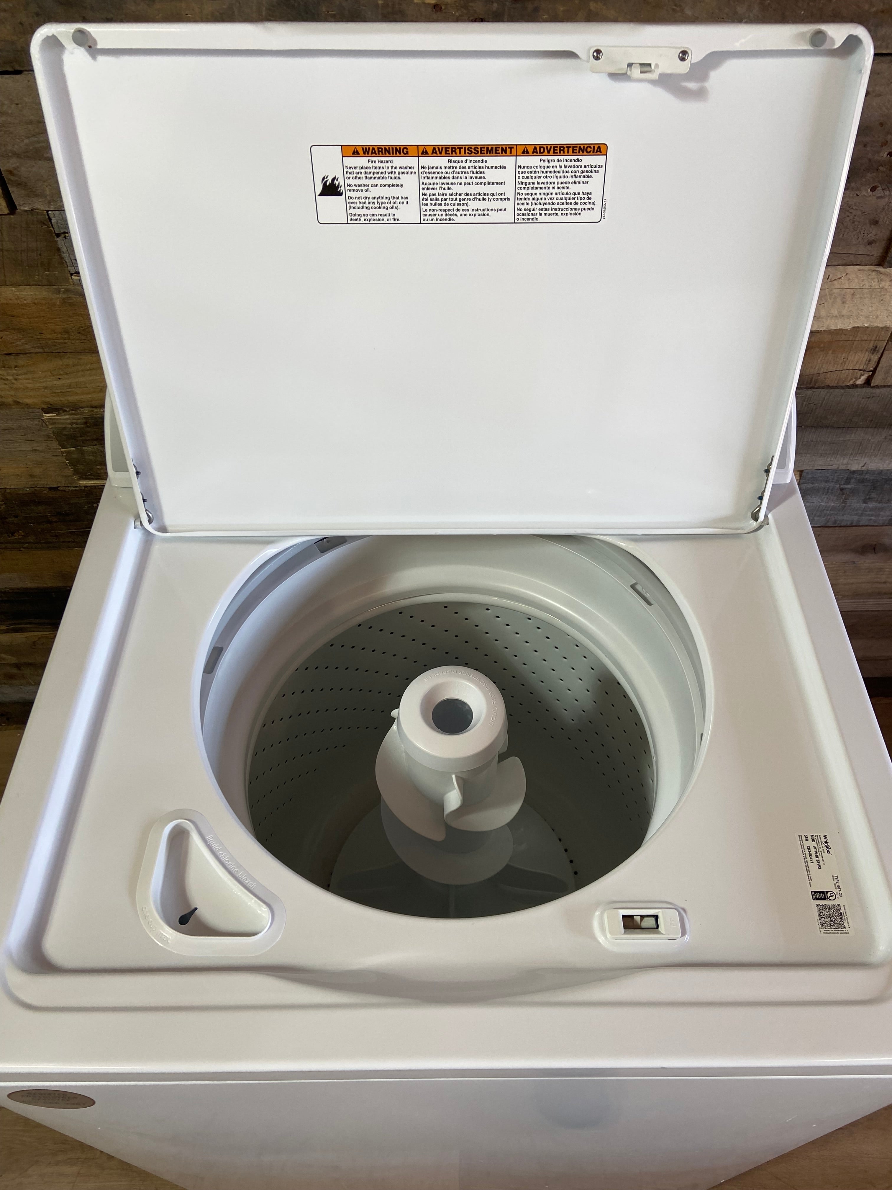 Whirlpool Grey Face Top Load Washer
