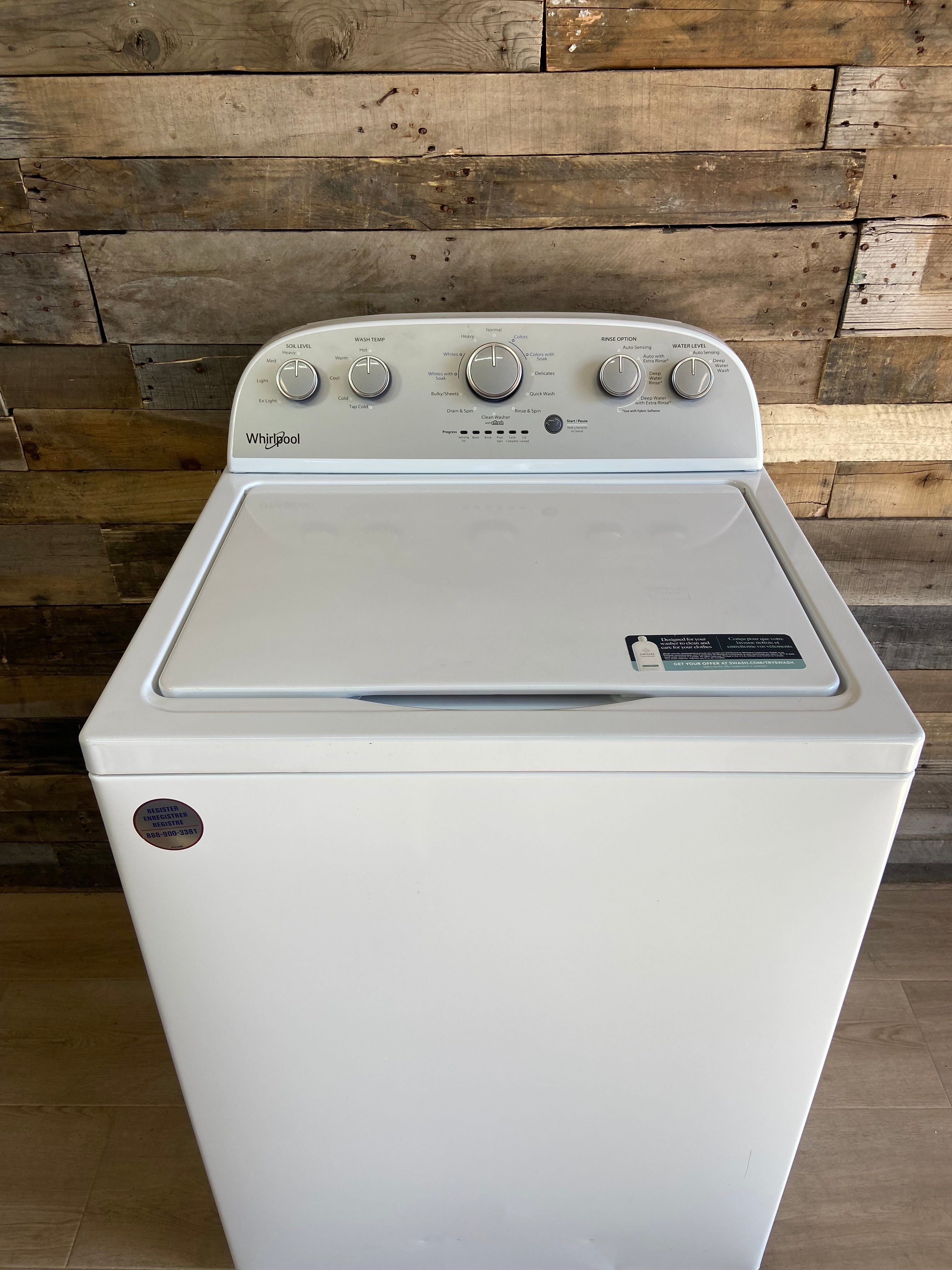 Whirlpool Stainless Steel Drum Top Load Washer