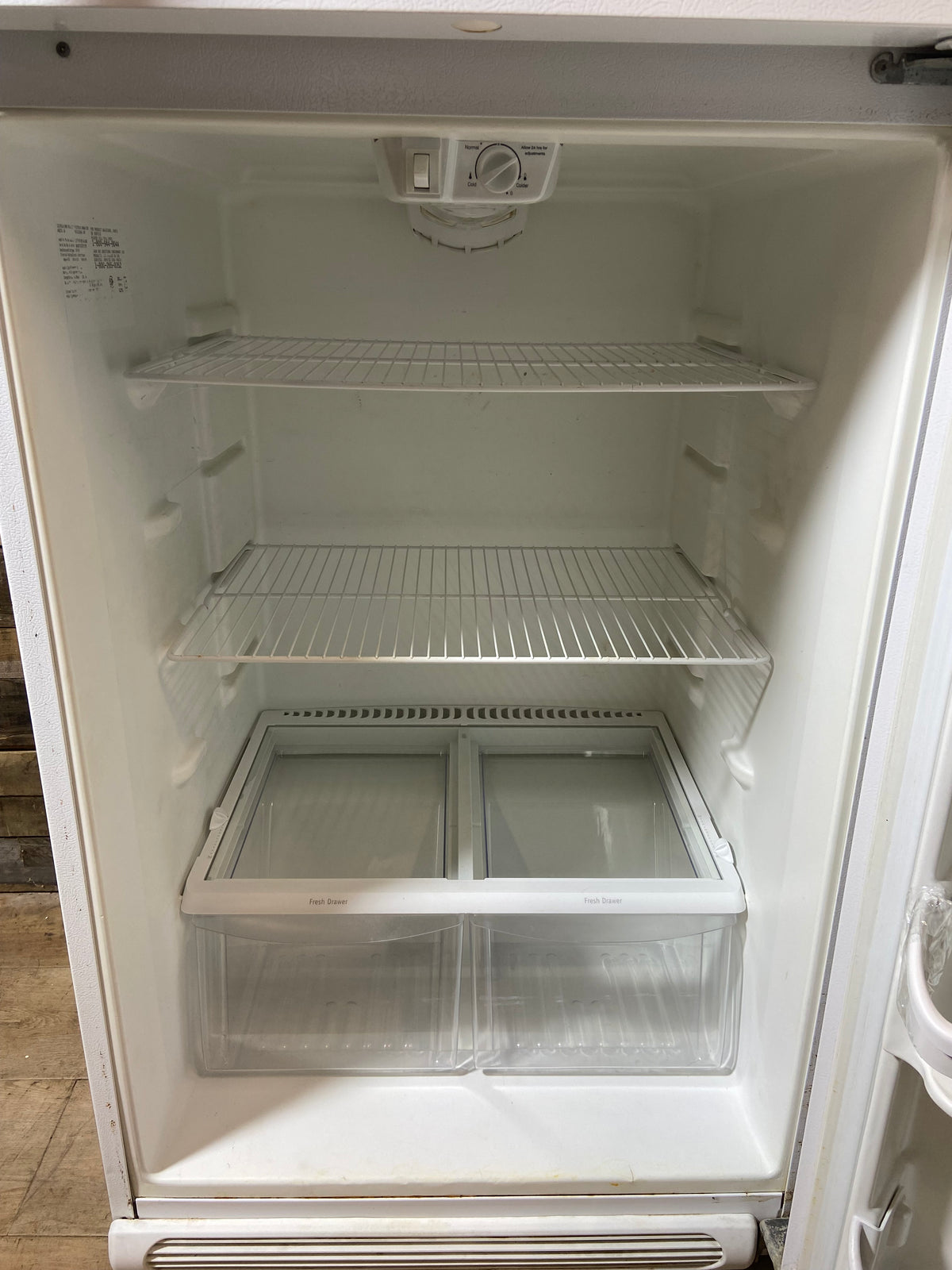 Frigidaire White Top/Bottom 30” Refrigerator