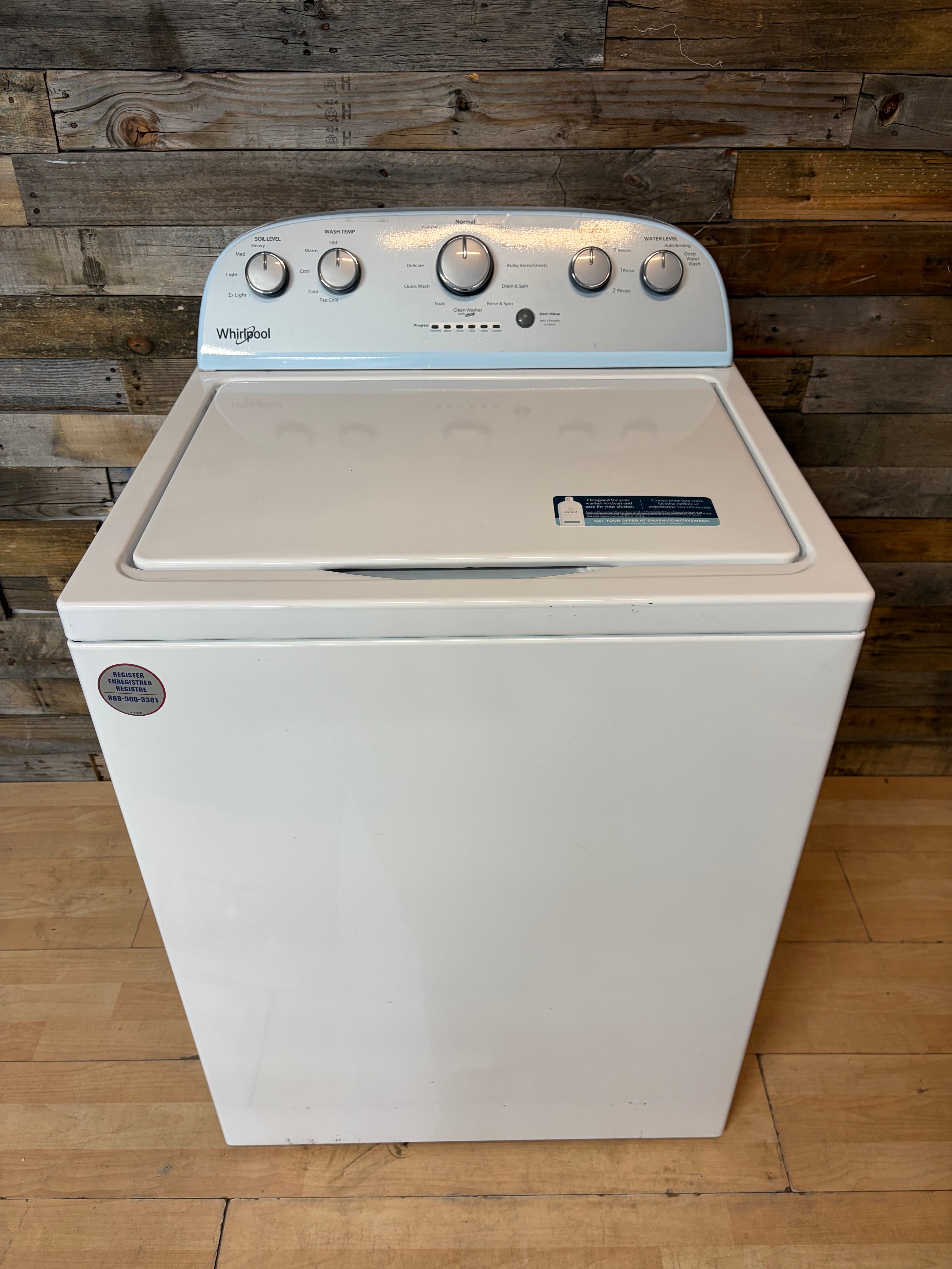 Whirlpool Grey Face Top Load Washer