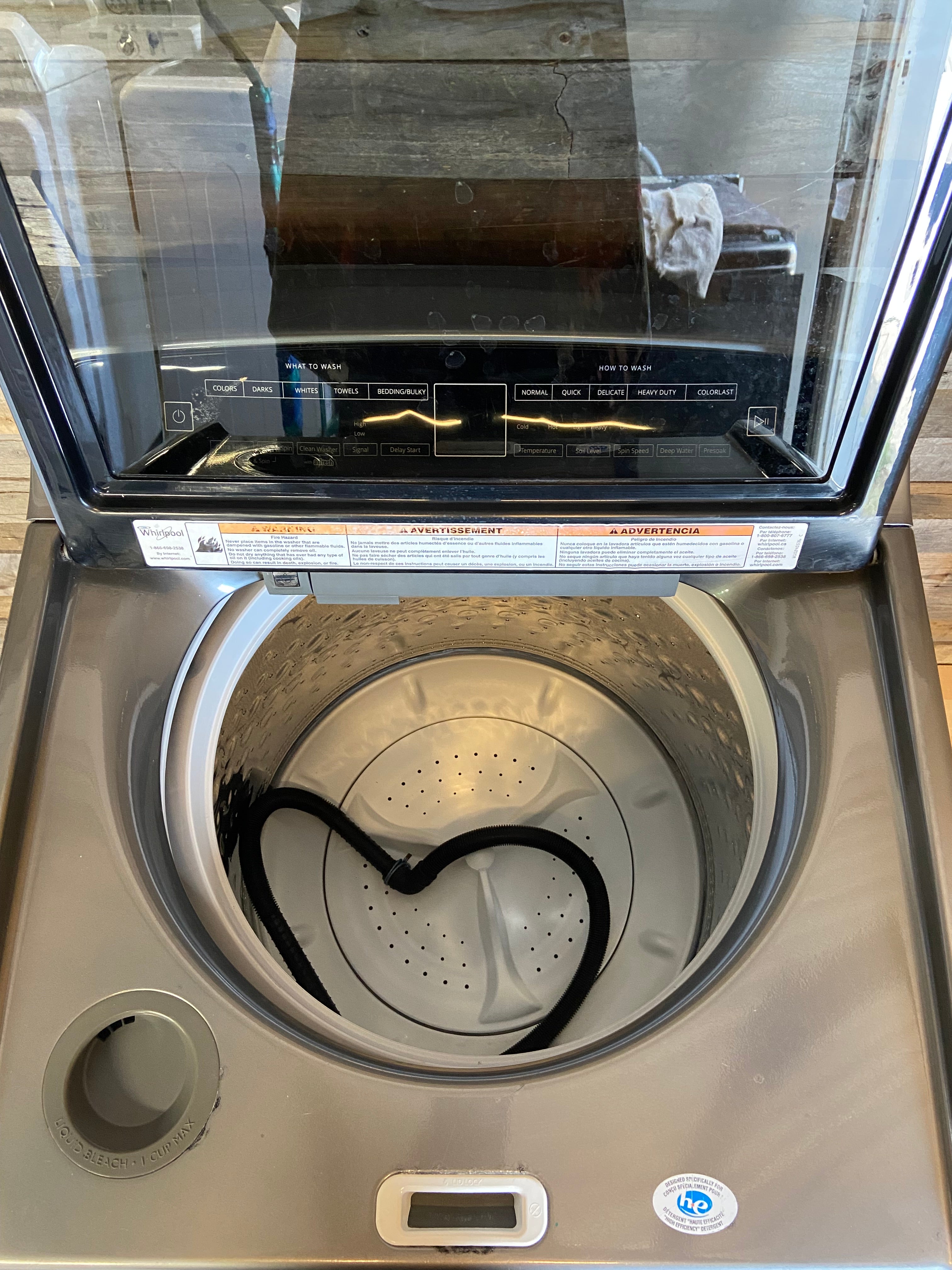 Whirlpool Grey Top Load Washer