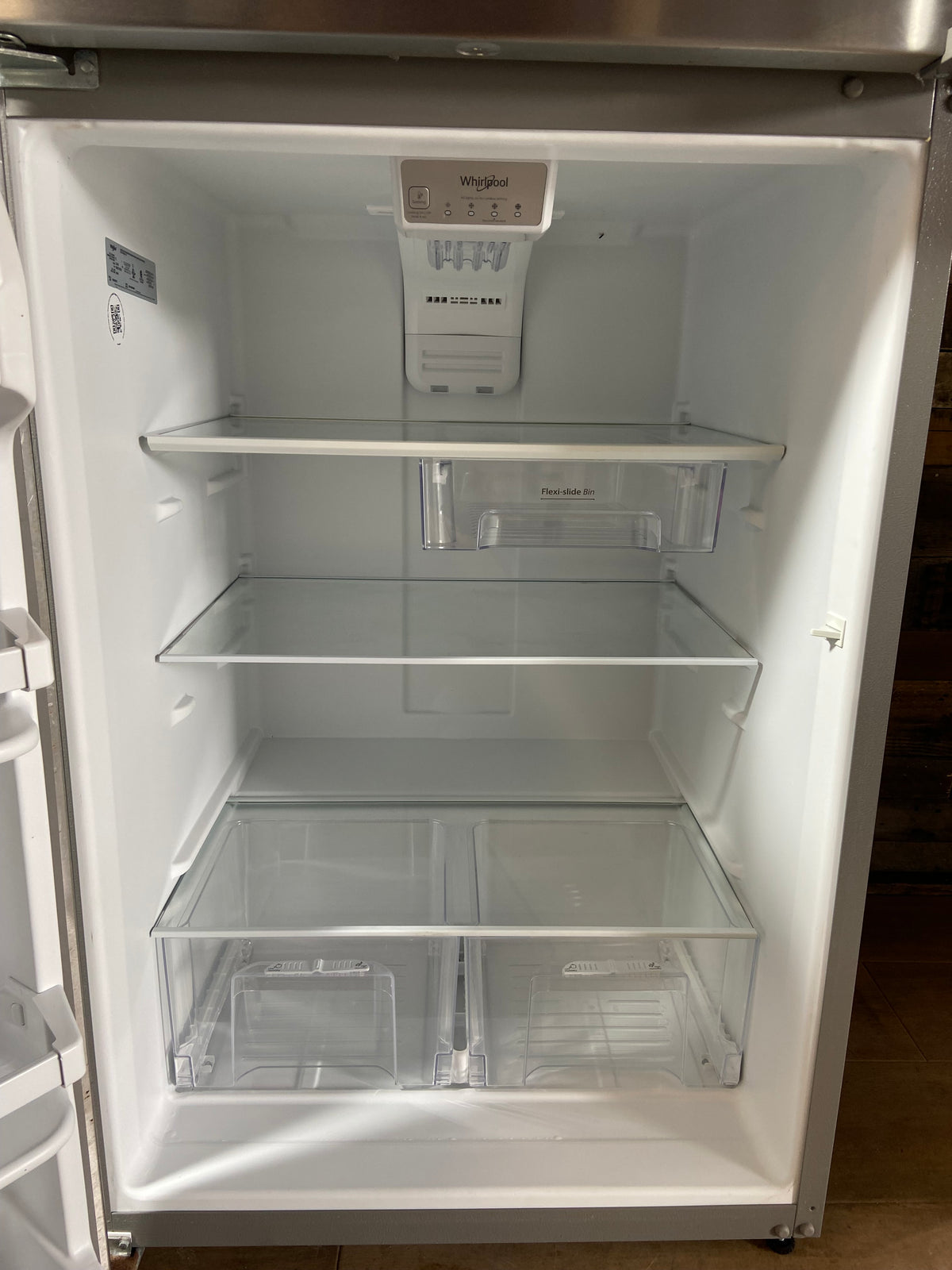 Whirlpool 30” Stainless Steel Top/Bottom Refrigerator With Ice Maker